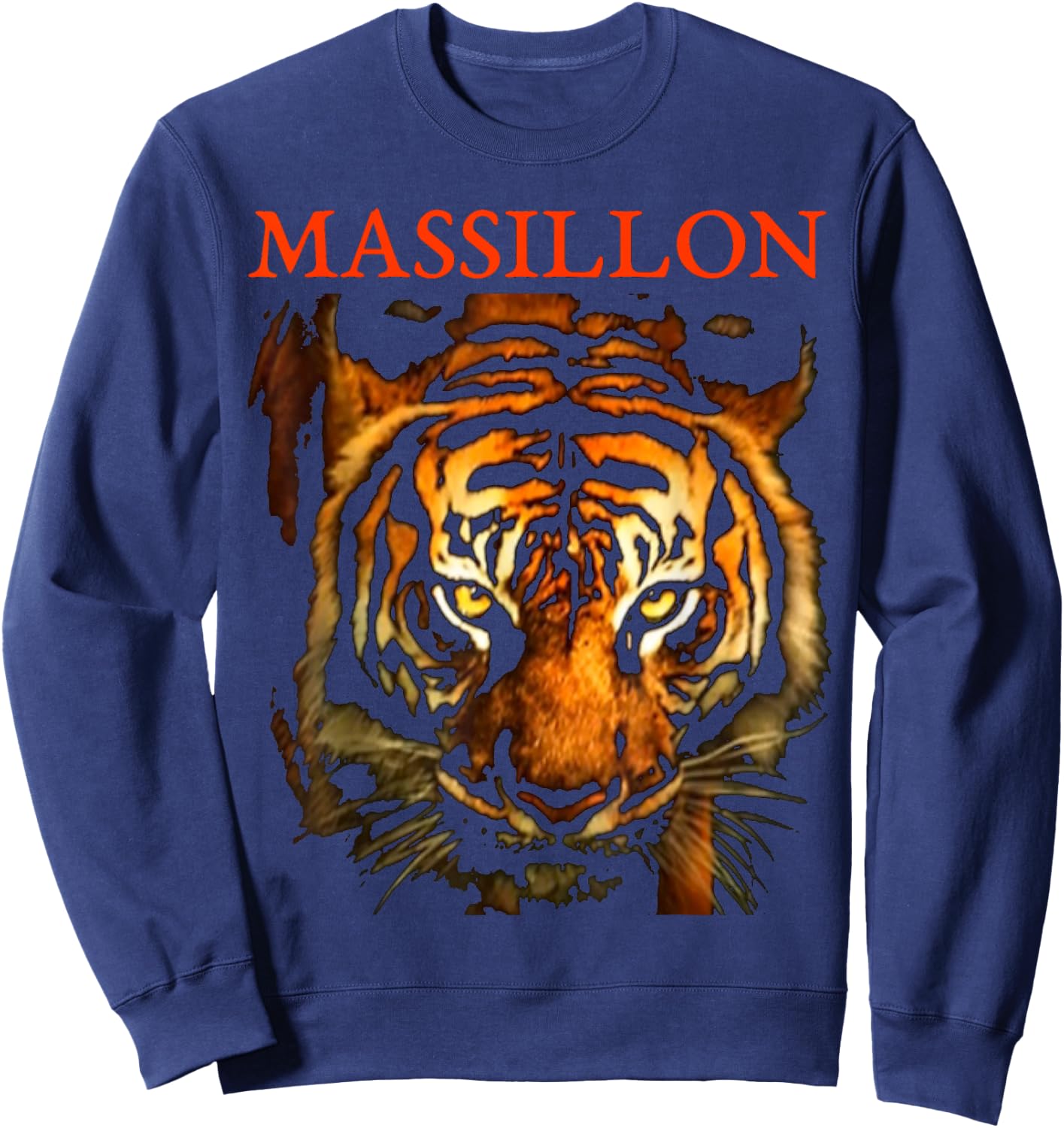 Massillon, Sports, Football, Baseball, Basketball. Tigers Sweatshirt - Sweatshirt | Navy