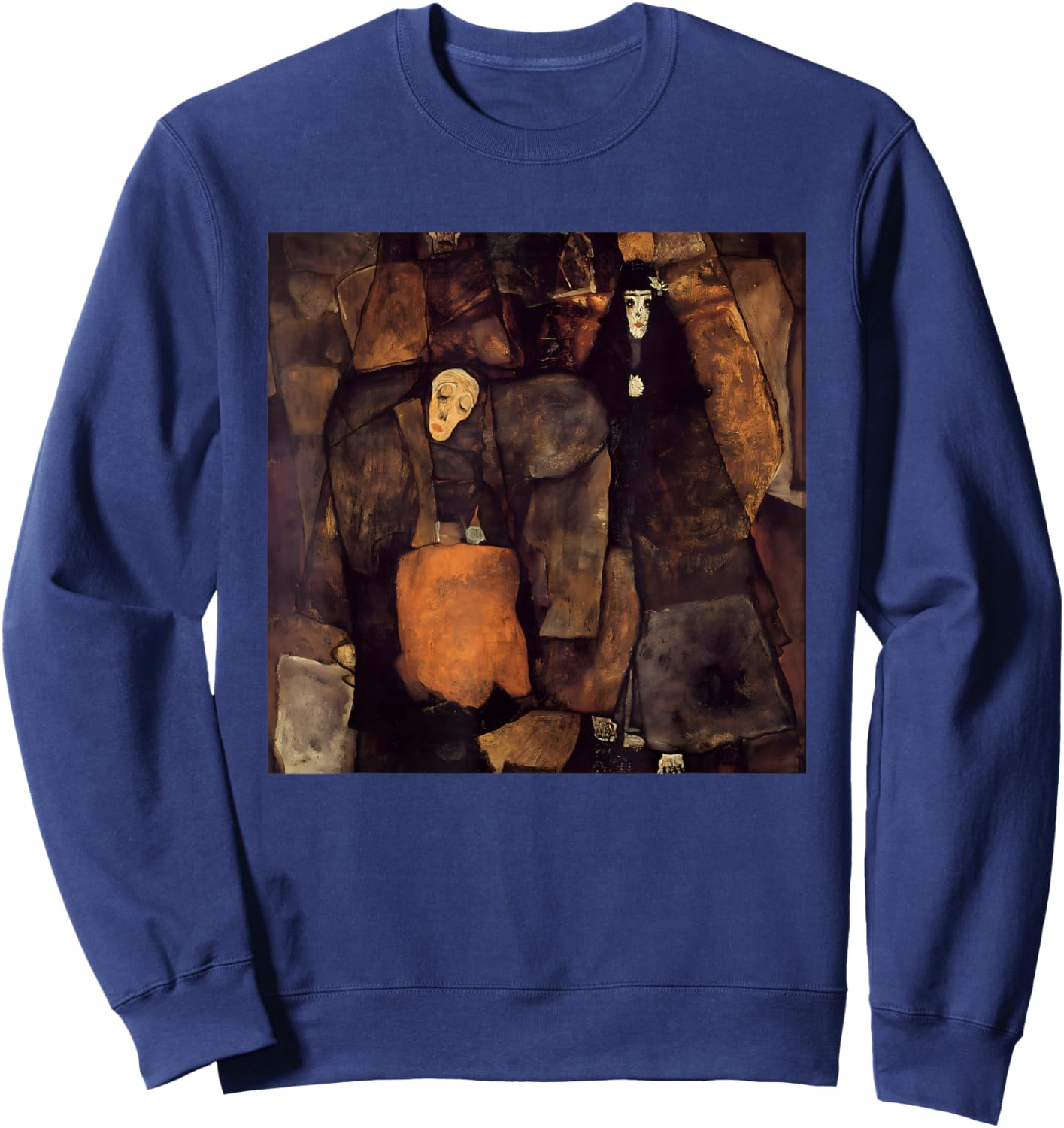 Procession by Egon Schiele (1911) Sweatshirt - Sweatshirt | Navy