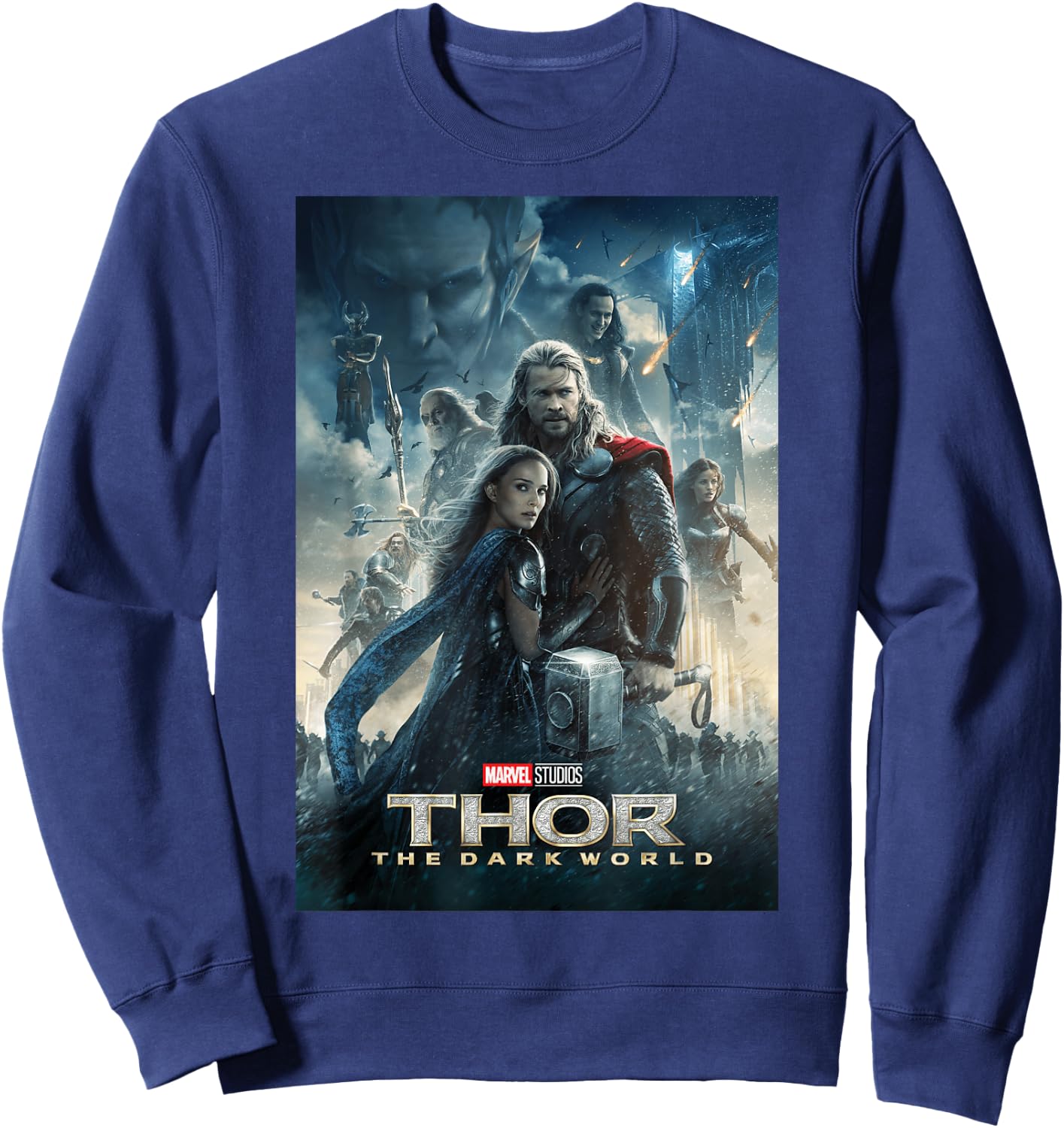 Marvel Studios Thor Dark World Movie Poster Graphic Sweatshirt - Sweatshirt | Navy