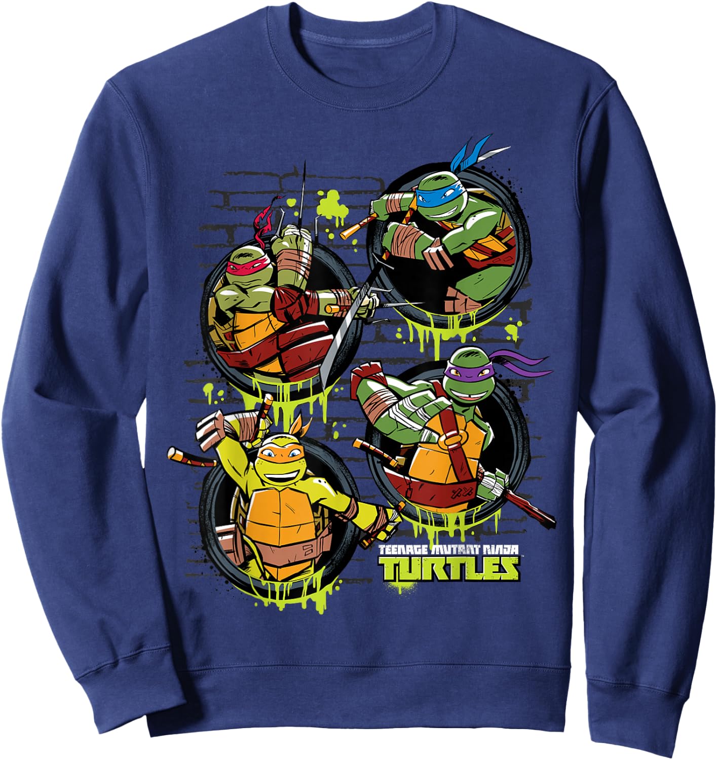 Teenage Mutant Ninja Turtles Multiple Sewer Holes Sweatshirt - Sweatshirt | Navy