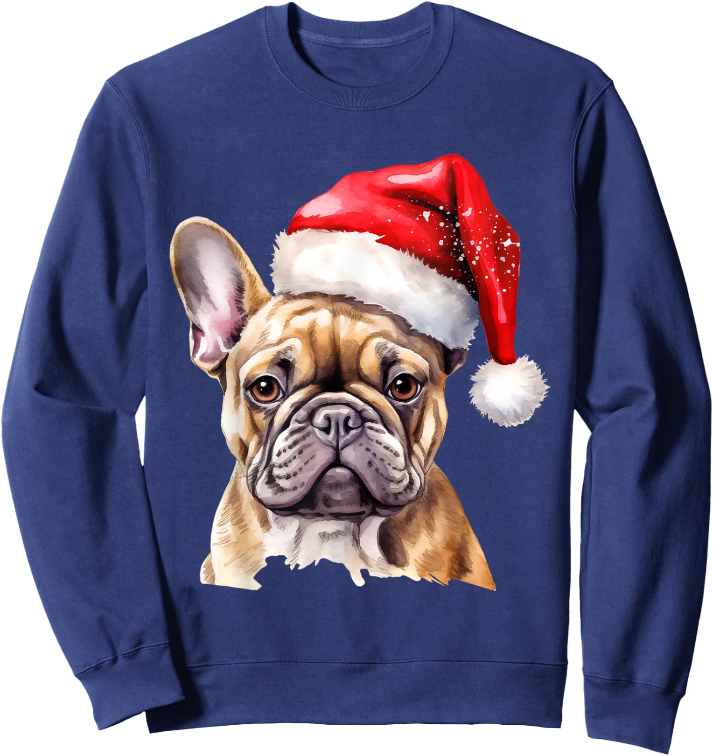 French Bulldog Christmas Dog Sweatshirt - Sweatshirt | Navy