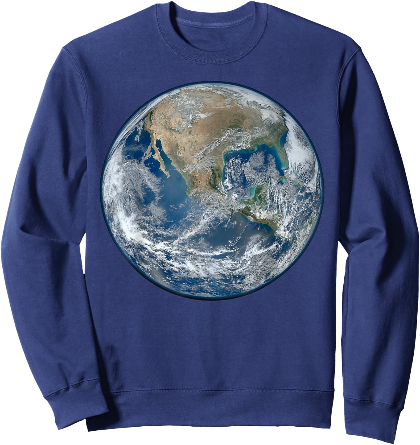Earth Planet Earth in Space The Blue Planet Sweatshirt - Sweatshirt | Navy