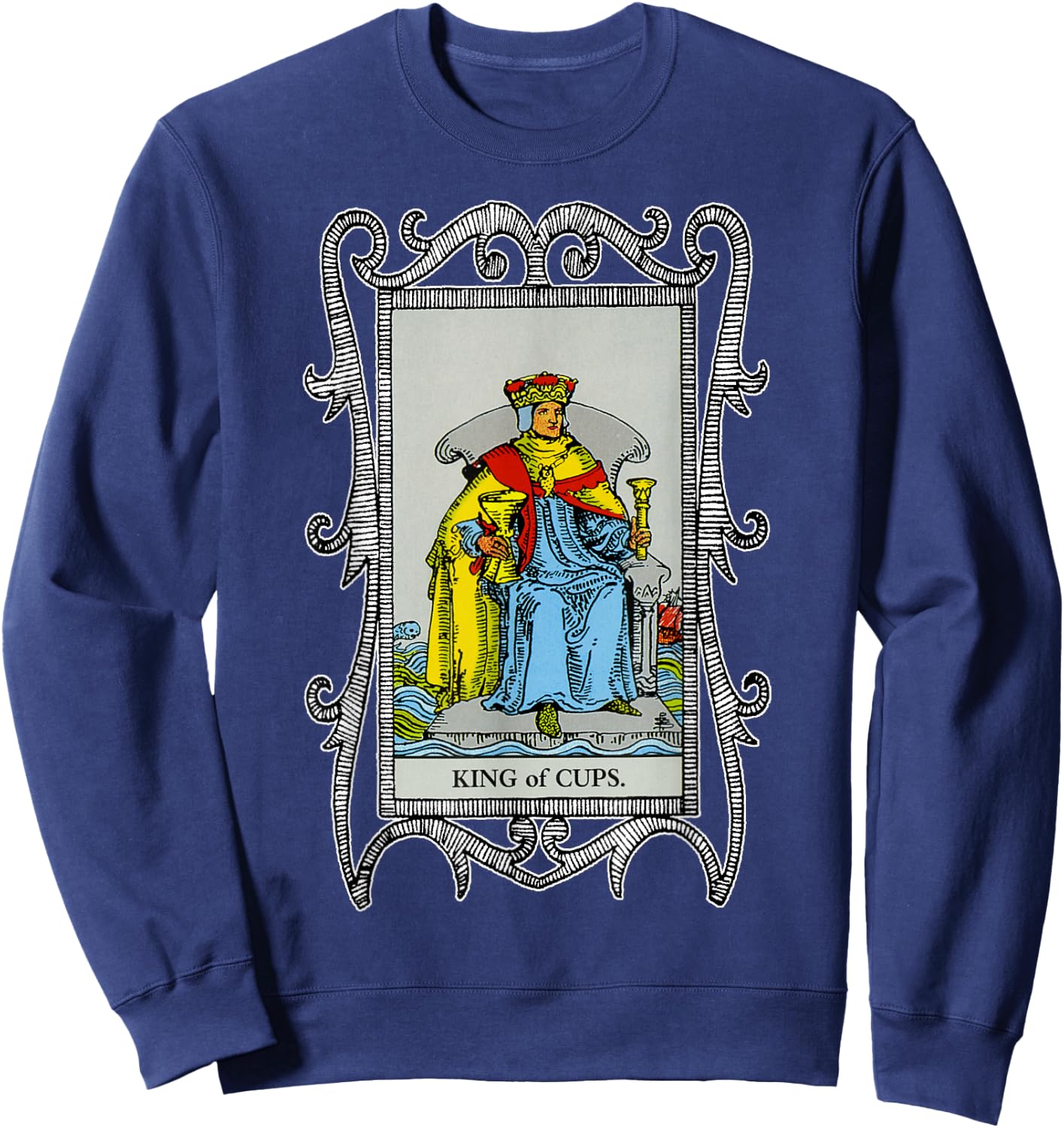 King of Cups Tarot Sweatshirt - Sweatshirt | Navy