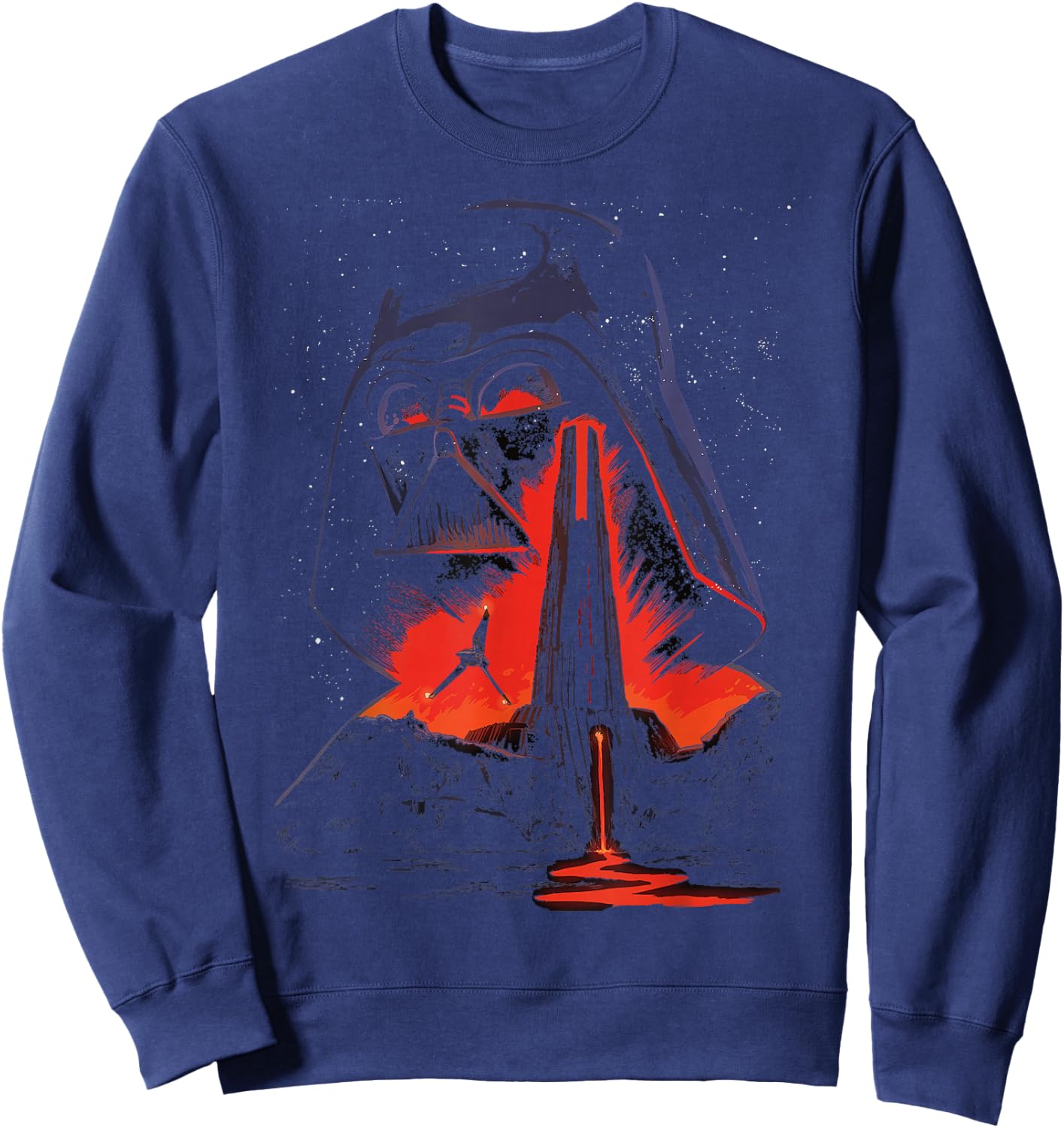 Star Wars Vaders Lava Castle Sketch Graphic Sweatshirt - Sweatshirt | Navy