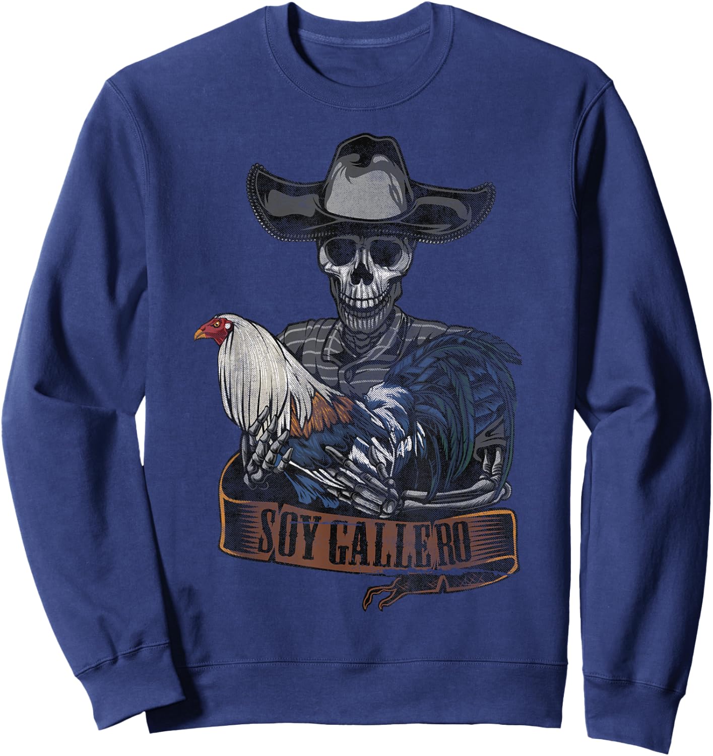 Cockfight Enthusiast Shirt - Vintage Soy Gallero T Shirt Sweatshirt - Sweatshirt | Navy