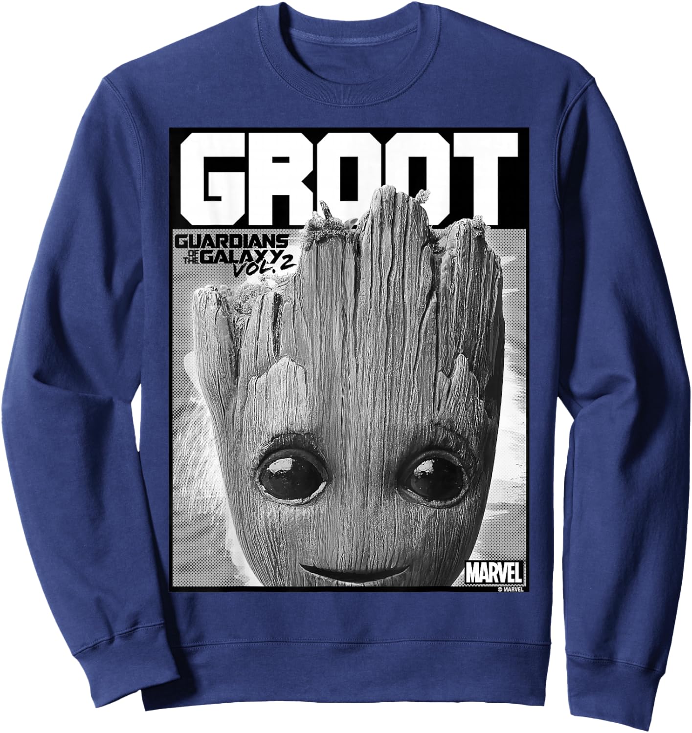 Marvel Guardians Vol. 2 Baby Groot Close-Up C1 Sweatshirt - Sweatshirt | Navy