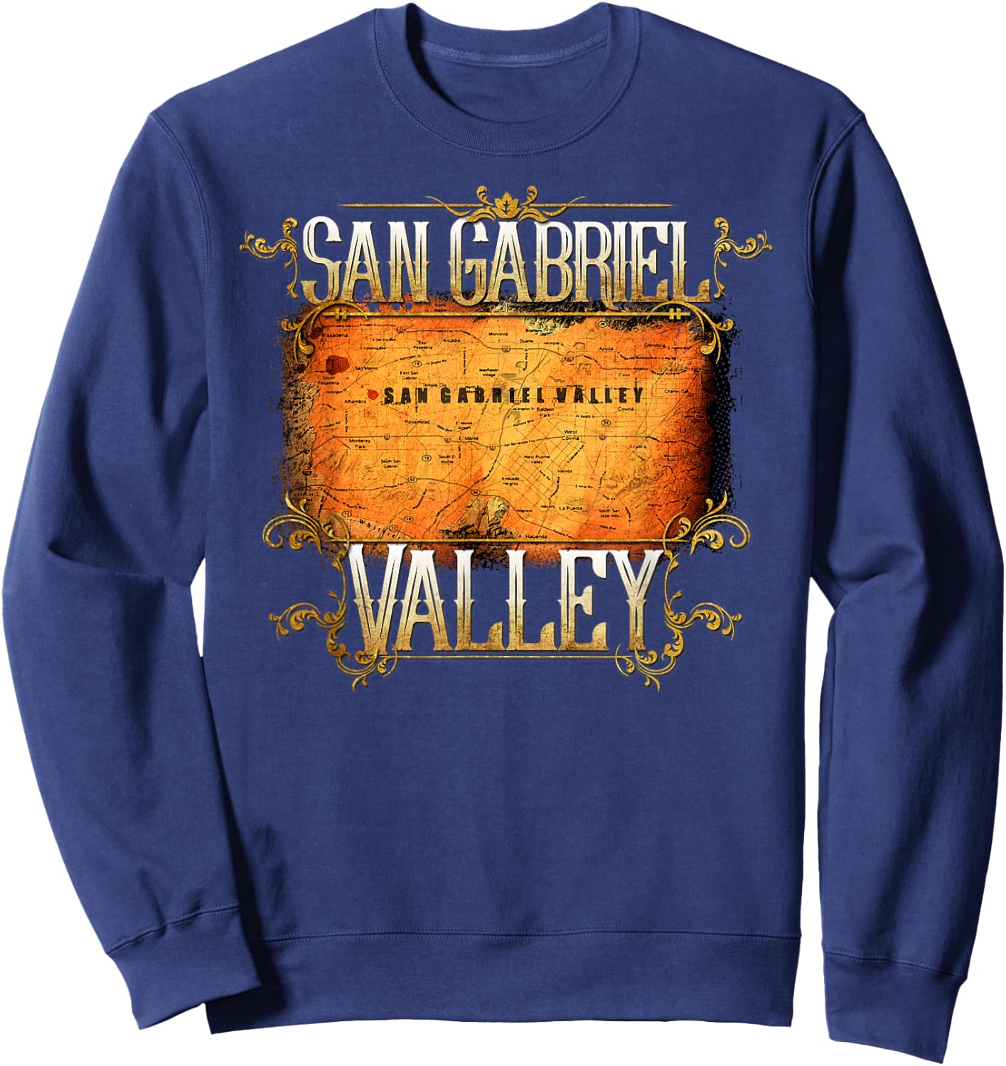 "SGV Shirt" San Gabriel Valley California Lover Sweatshirt - Sweatshirt | Navy