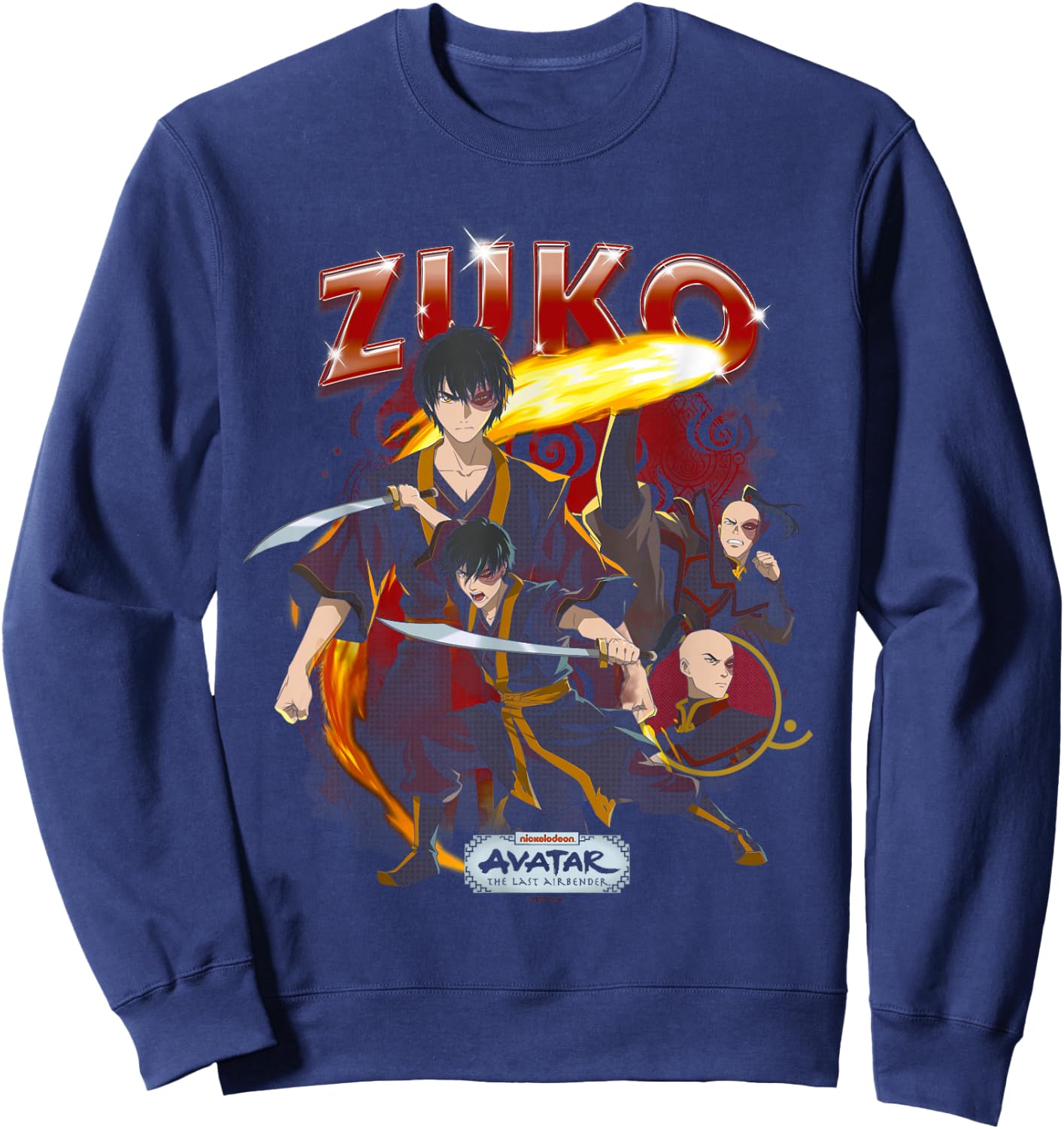 Avatar: The Last Airbender Zuko Heartthrob Sweatshirt - Sweatshirt | Navy