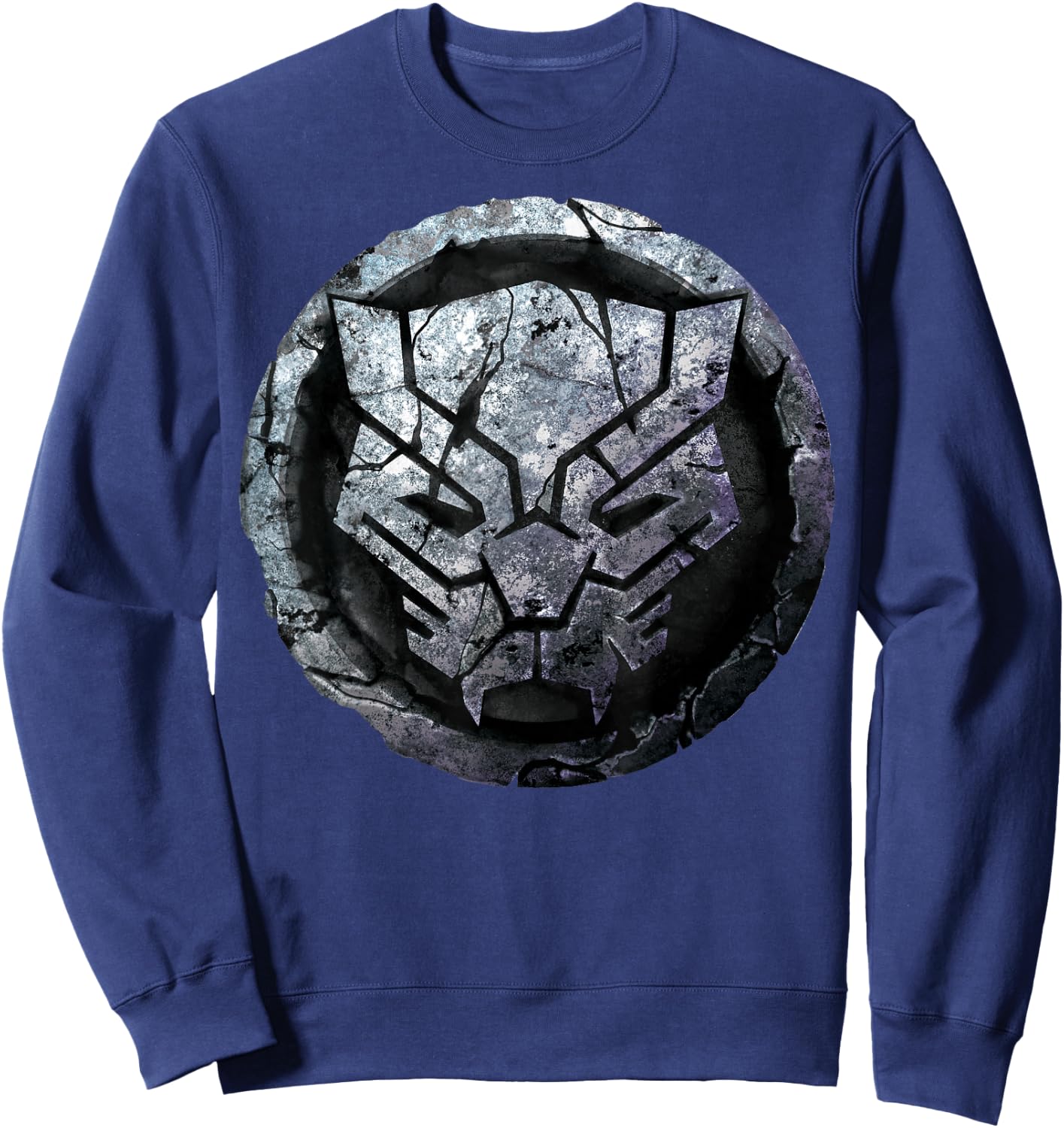 Marvel Black Panther Stone Symbol Graphic Sweatshirt - Sweatshirt | Navy