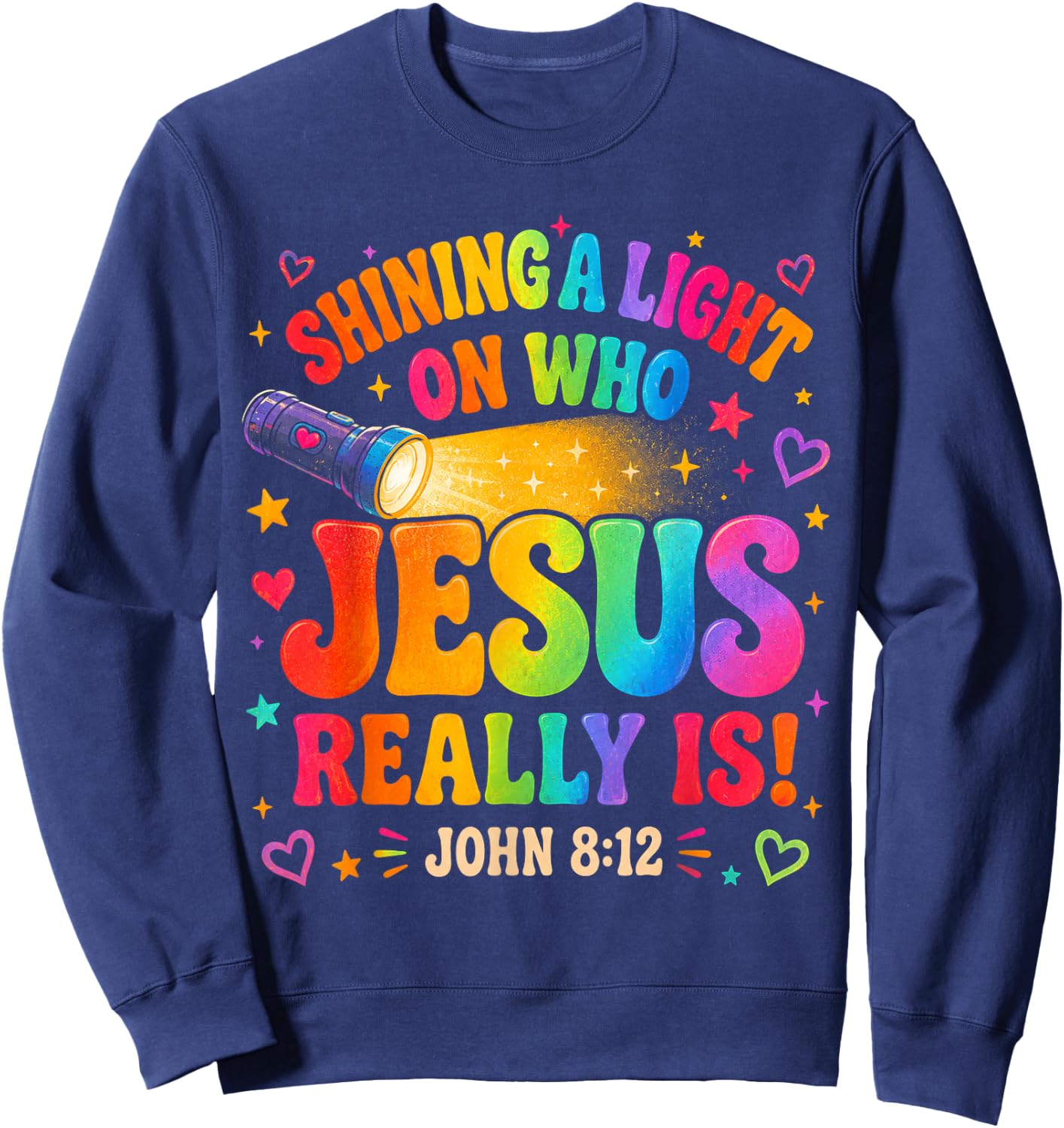 Jesus Light of The World Illumination Station VBS 2026 Sweatshirt - Sweatshirt | Navy