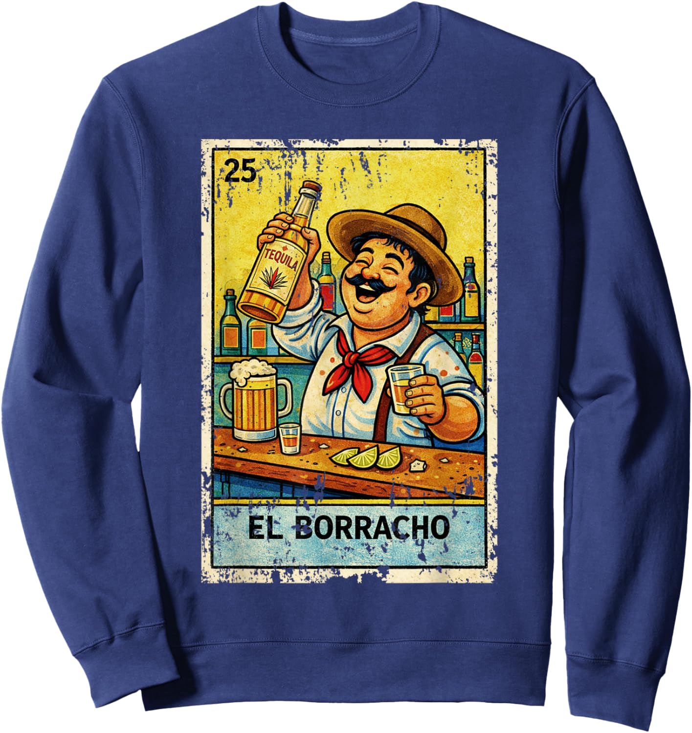 EL Borracho Cinco de Mayo Sweatshirt - Sweatshirt | Navy