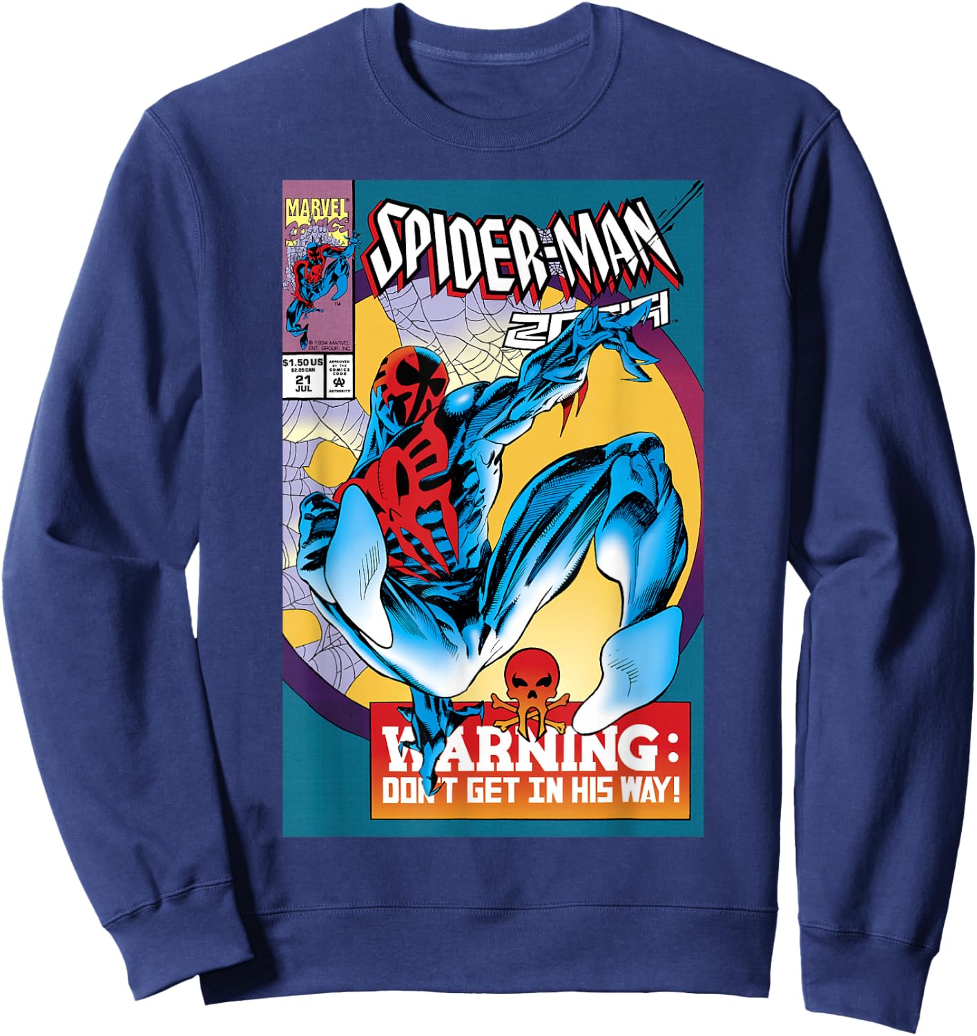 Marvel Spider-Man 2099 Comic Cover Small Sweatshirt - Sweatshirt | Navy