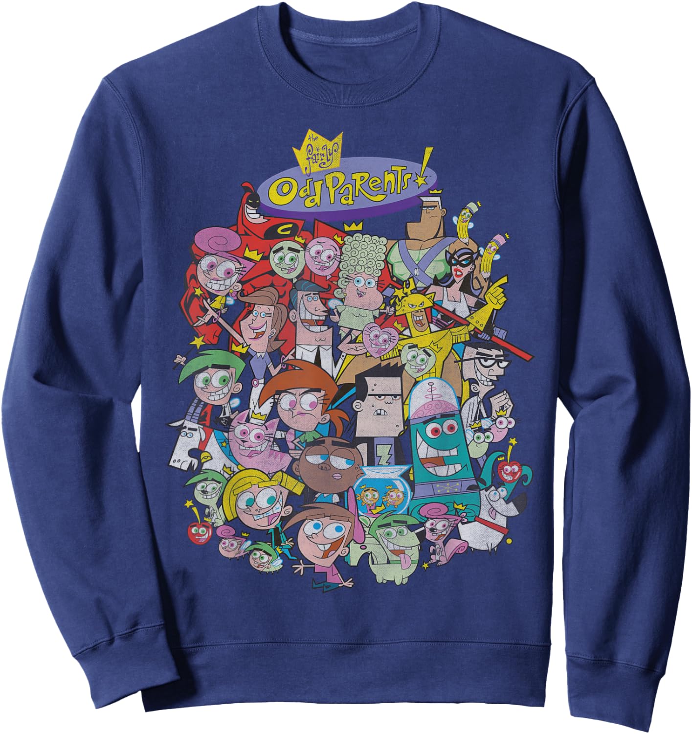 Nickelodeon The Fairly OddParents Total Character Sweatshirt - Sweatshirt | Navy