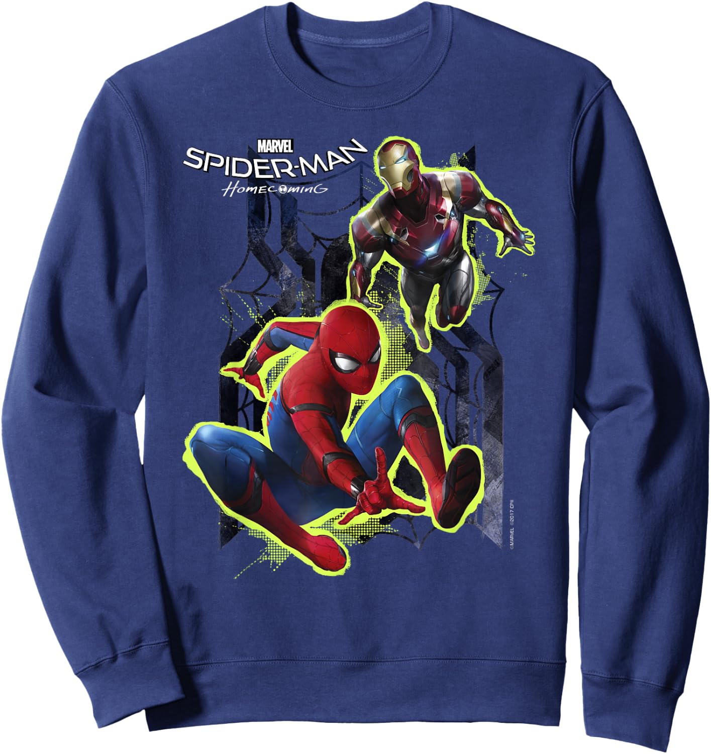 Marvel Spider-Man Homecoming Iron Man The Mentor Sweatshirt - Sweatshirt | Navy