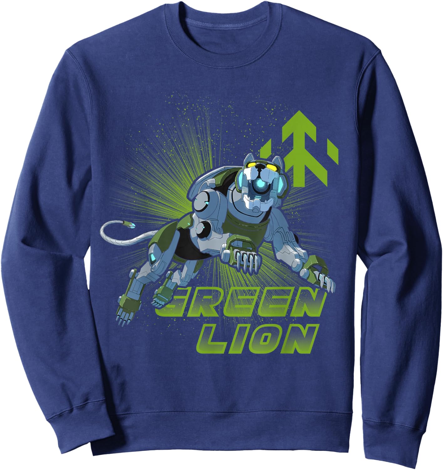 Legendary Defender Green Lion Logo Graphic Sweatshirt - Sweatshirt | Navy