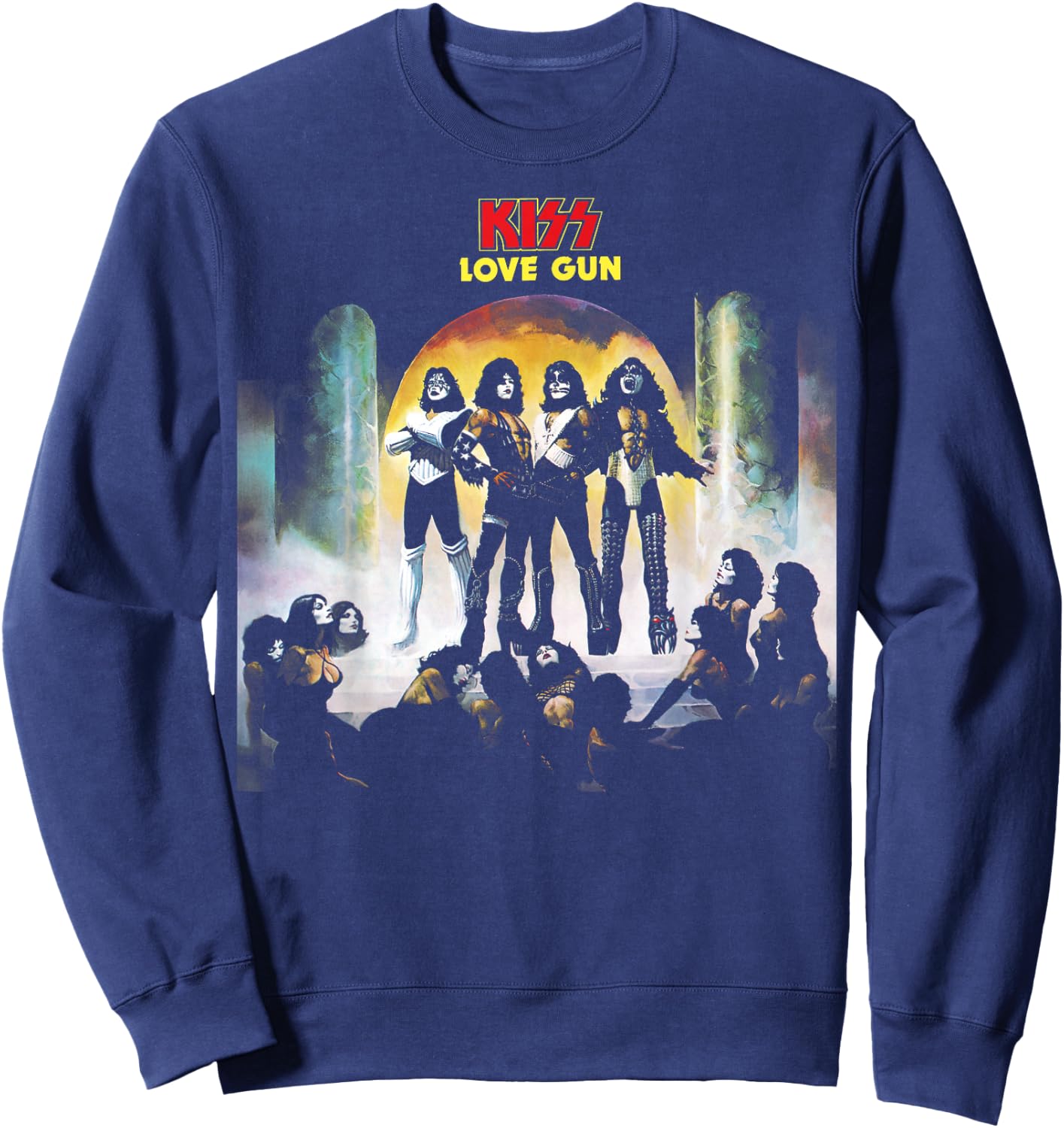 KISS - 1977 Love Gun Sweatshirt - Sweatshirt | Navy