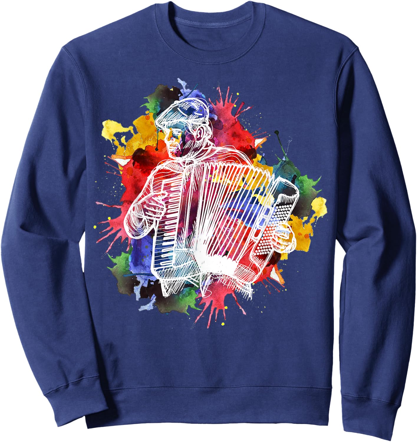 Accordion Player Musician Gift Sweatshirt - Sweatshirt | Navy