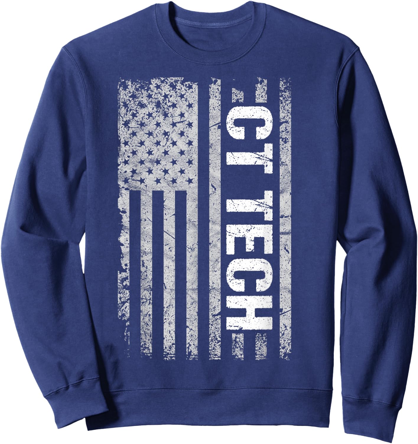 CT Tech American Flag Sweatshirt - Sweatshirt | Navy