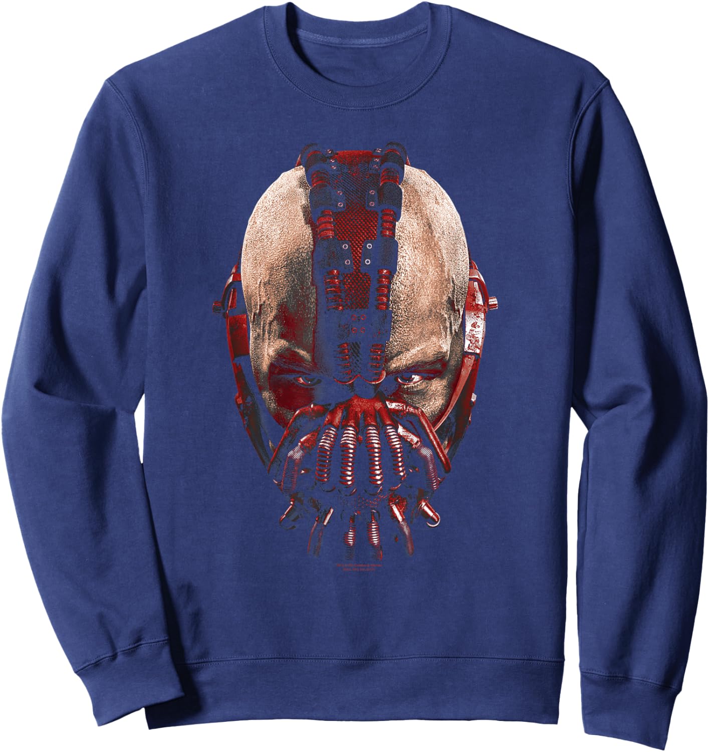 Batman Dark Knight Rises Bane Mask Sweatshirt - Sweatshirt | Navy