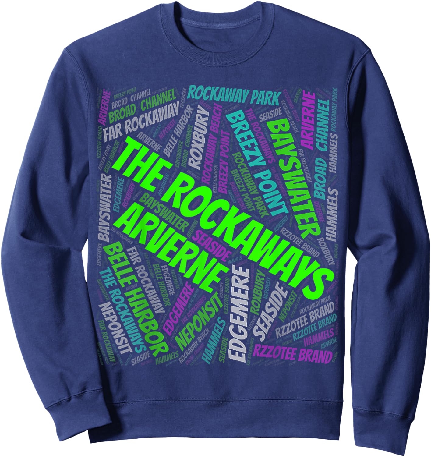 Far Rockaway beach queens new york city Sweatshirt - Sweatshirt | Navy