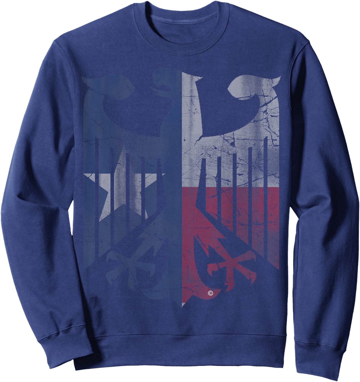 Texas Flag German American Germany Eagle Texan Deutschland Sweatshirt - Sweatshirt | Navy