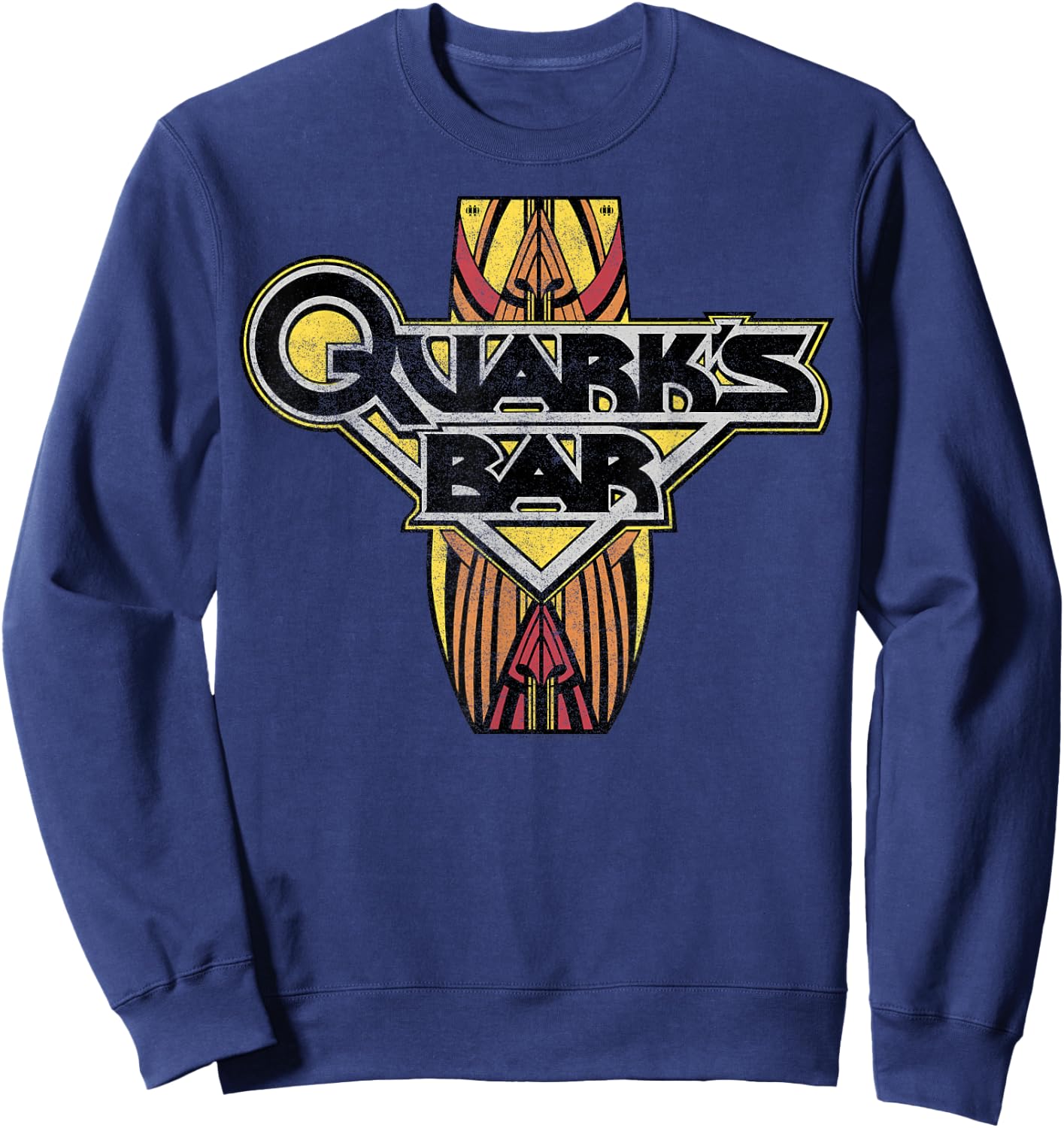 Star Trek: Deep Space Nine Quark's Bar Vintage Logo Sweatshirt - Sweatshirt | Navy