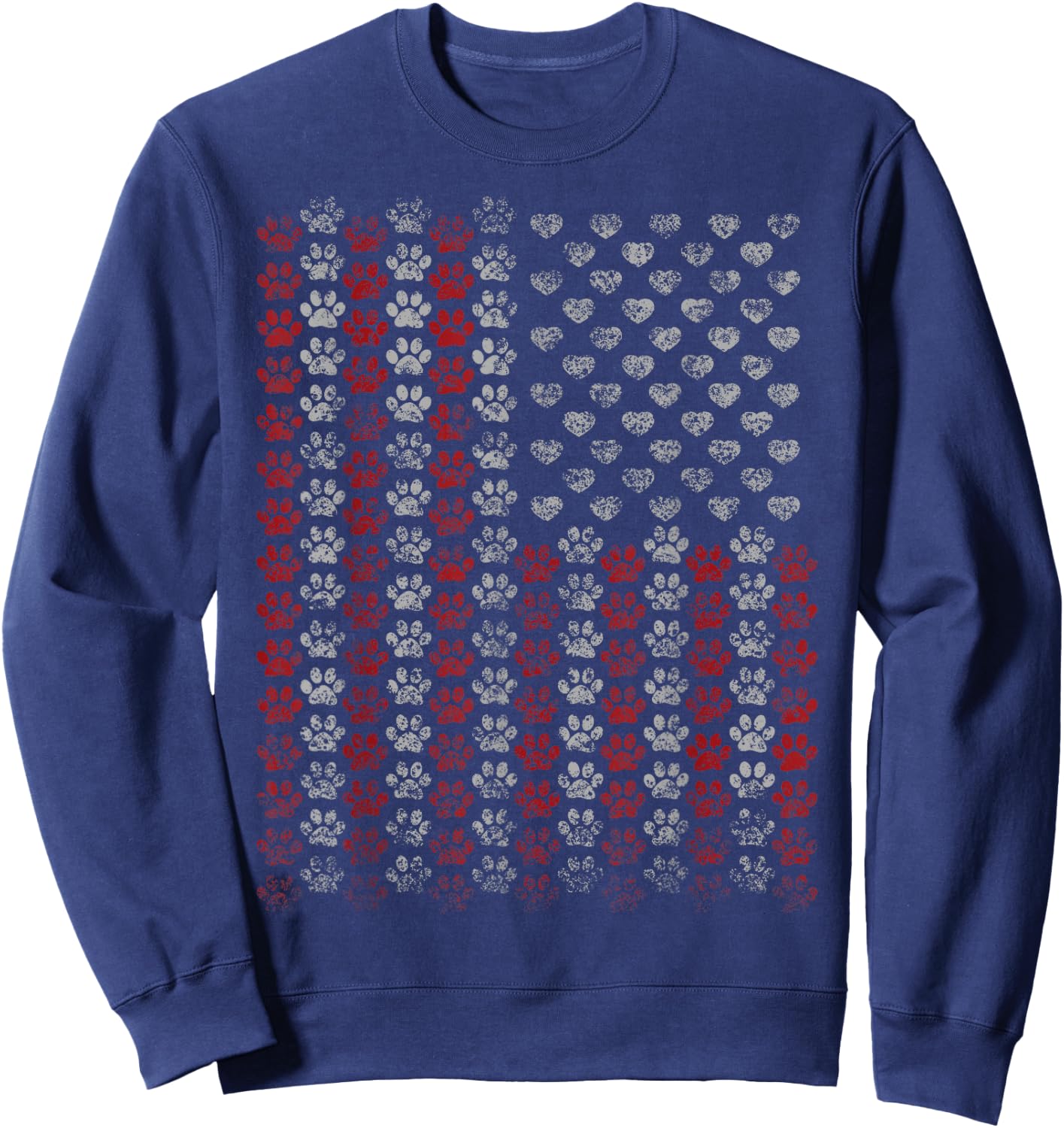 Fun Patriotic Veterans Day Shirt for Dog & Cat Lovers rc Kids Men Sweatshirt - Sweatshirt | Navy