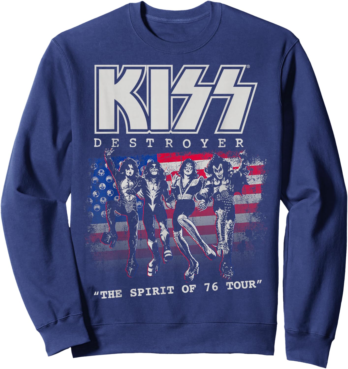 KISS - Destroyer: The Spirit of '76 Sweatshirt - Sweatshirt | Navy