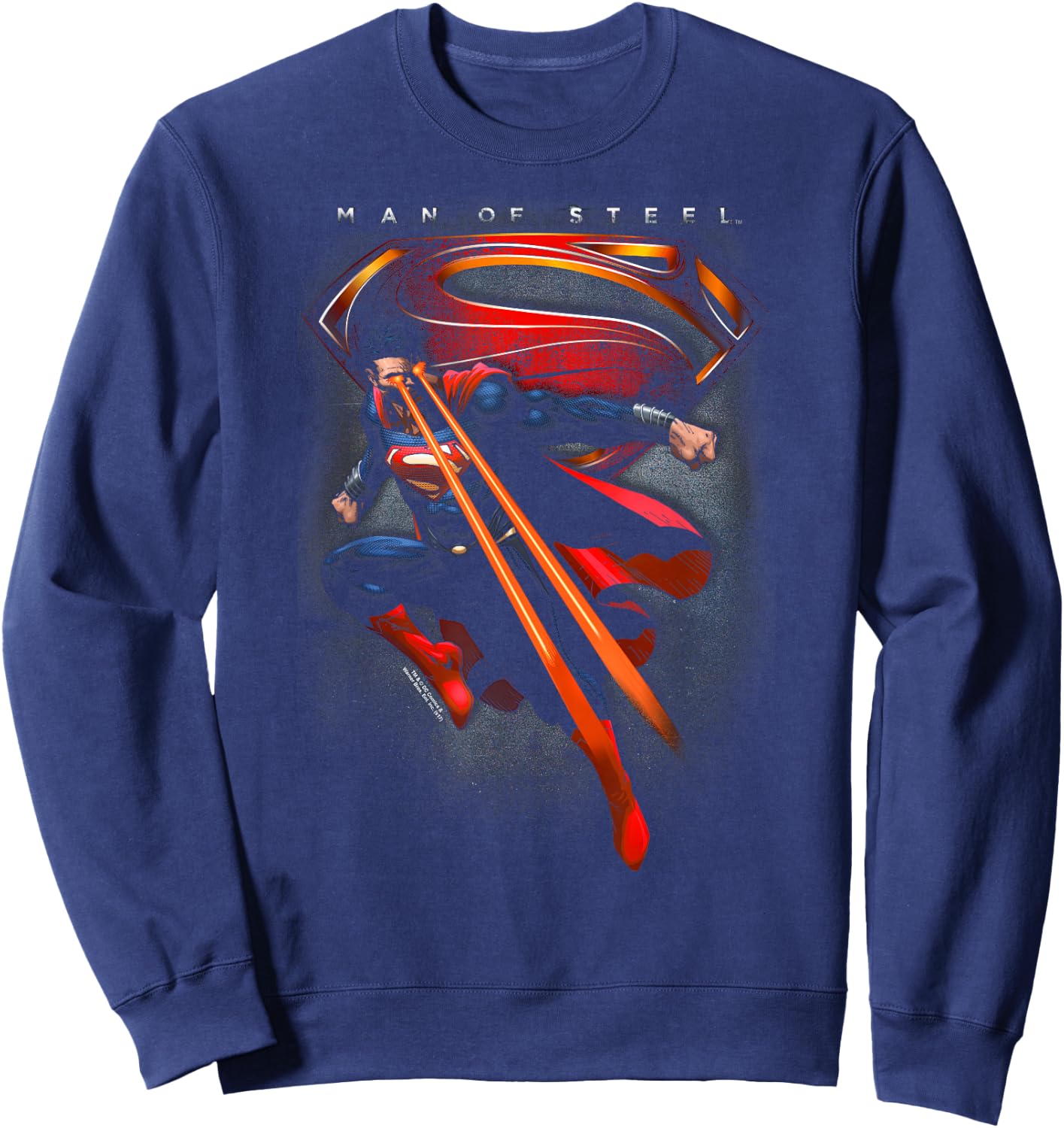 Superman Man of Steel Symbolic Superman Sweatshirt - Sweatshirt | Navy