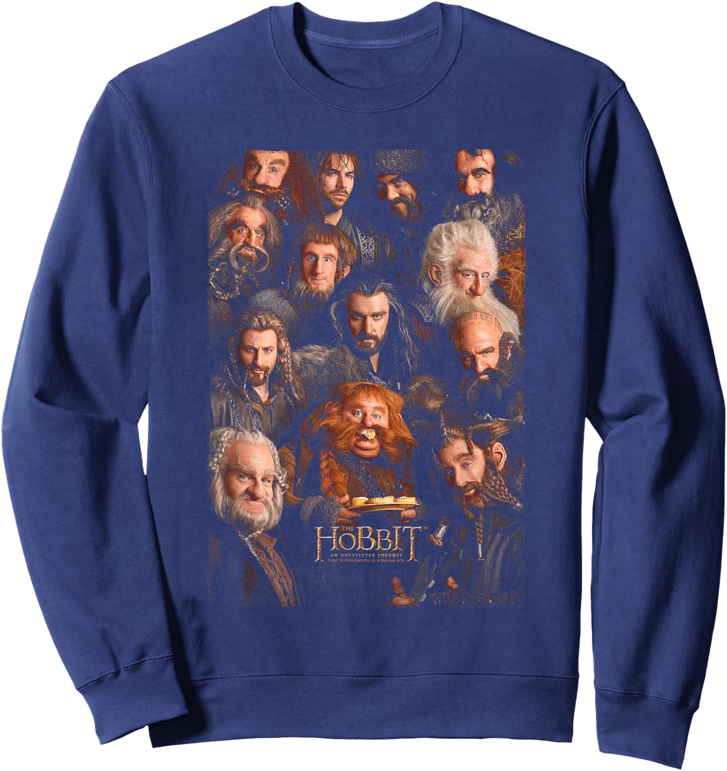 Hobbit Dwarves Poster T Shirt Sweatshirt - Sweatshirt | Navy