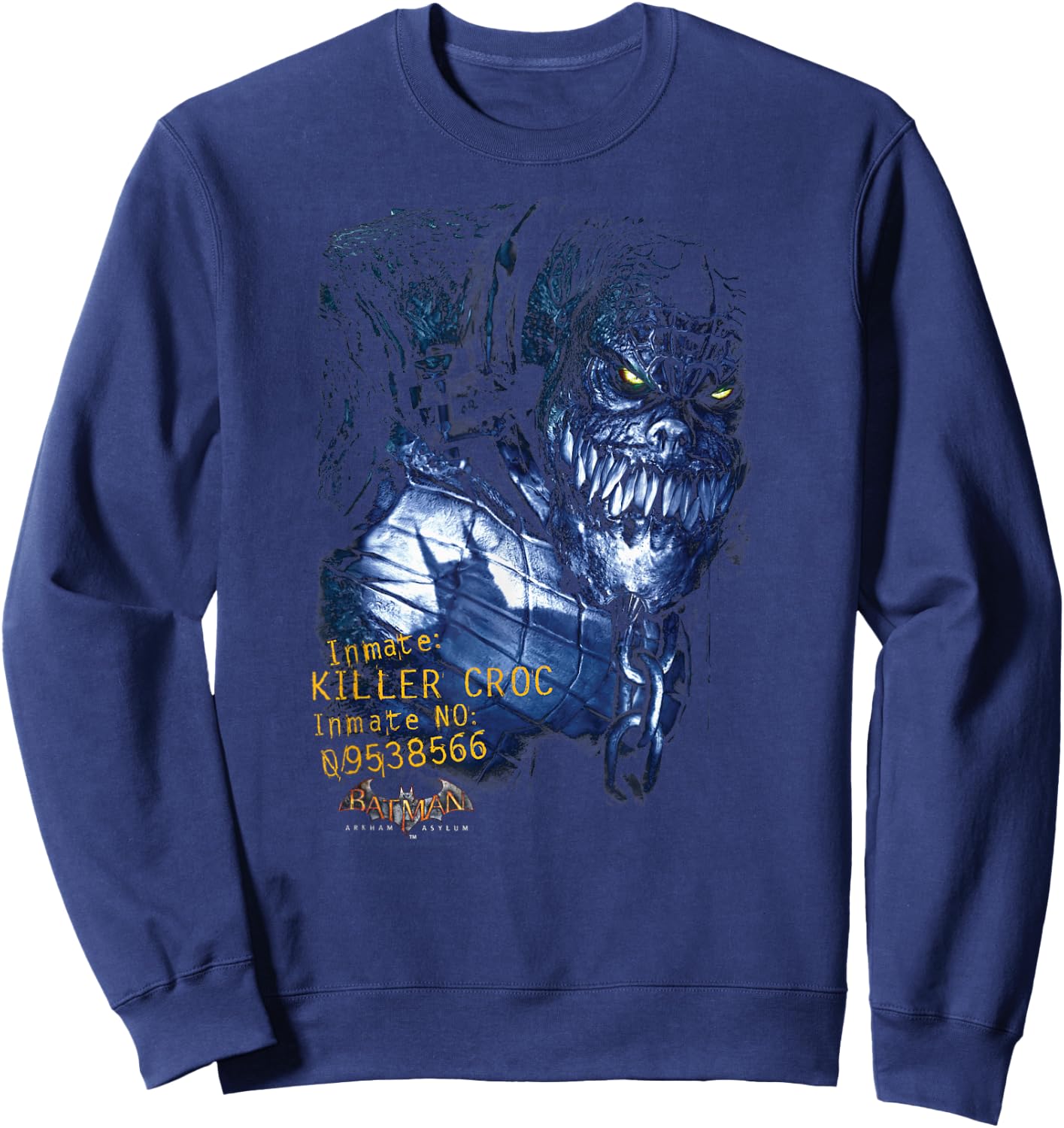 Batman: Arkham Asylum Killer Croc T Shirt Sweatshirt - Sweatshirt | Navy