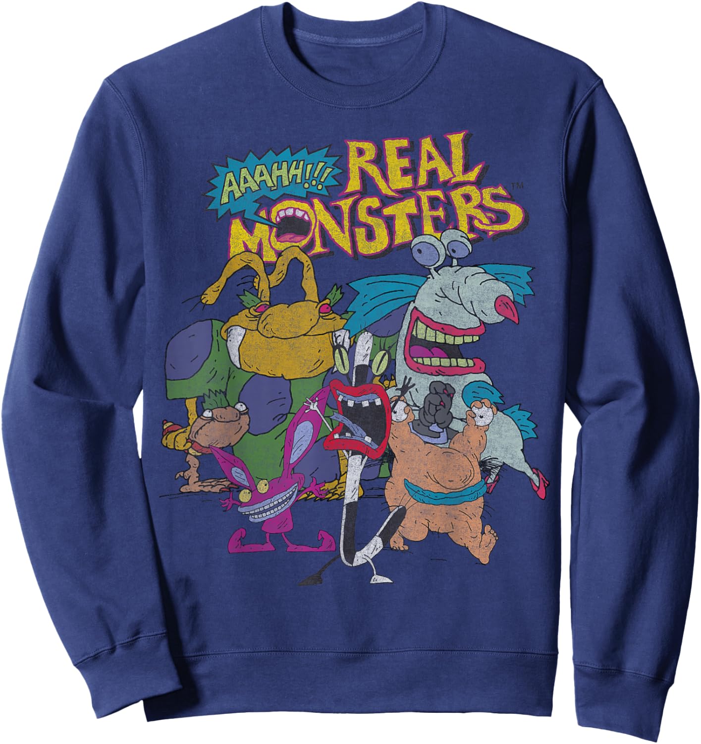 AAAHH Real Monsters Character Cast Sweatshirt - Sweatshirt | Navy