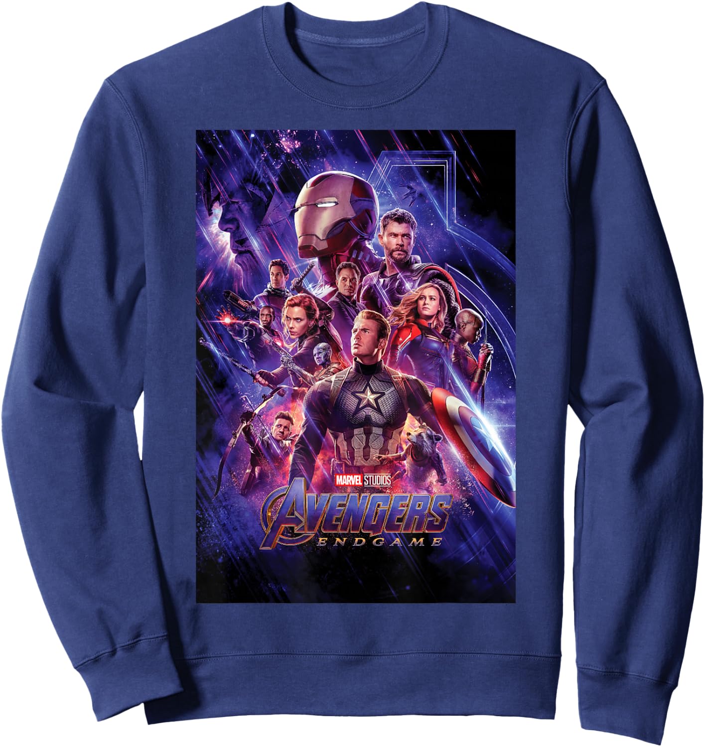 Marvel Studios Avengers Endgame Space Group Shot Poster Sweatshirt - Sweatshirt | Navy