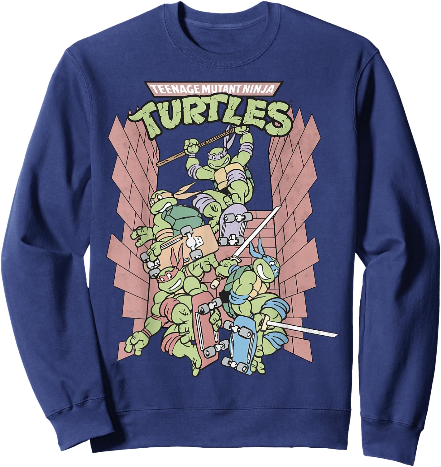 Teenage Mutant Ninja Turtles Retro Skate Sweatshirt - Sweatshirt | Navy