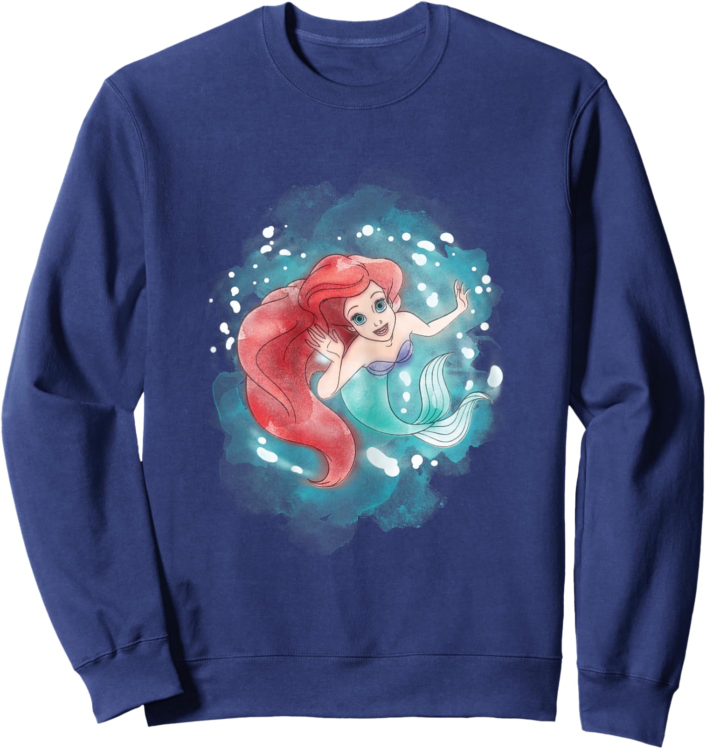 Disney Little Mermaid Ariel Graphic Sweatshirt - Sweatshirt | Navy