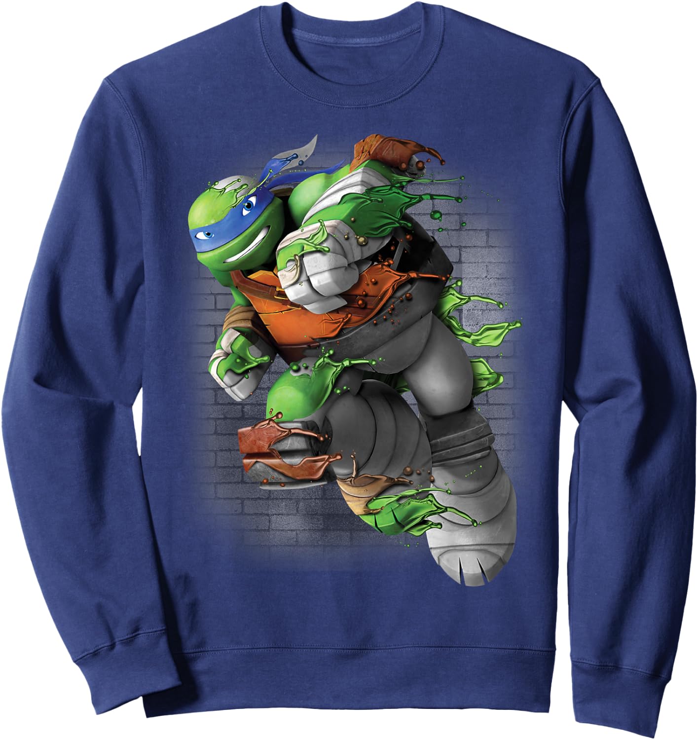 Teenage Mutant Ninja Turtles Leonardo Liquid Green Sweatshirt - Sweatshirt | Navy