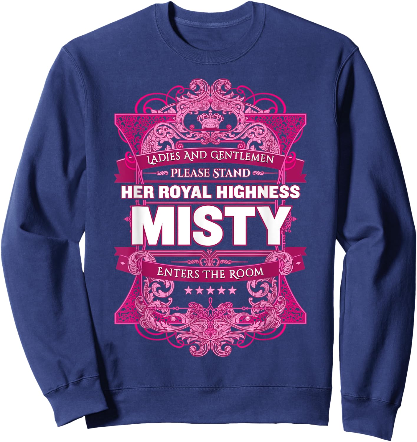 Misty First Name Sweatshirt - Sweatshirt | Navy