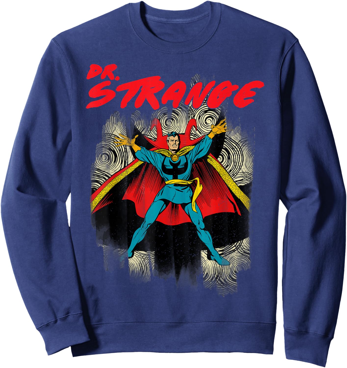 Dr. Strange Hands Out Ready For Some Magic Graphic Sweatshirt - Sweatshirt | Navy
