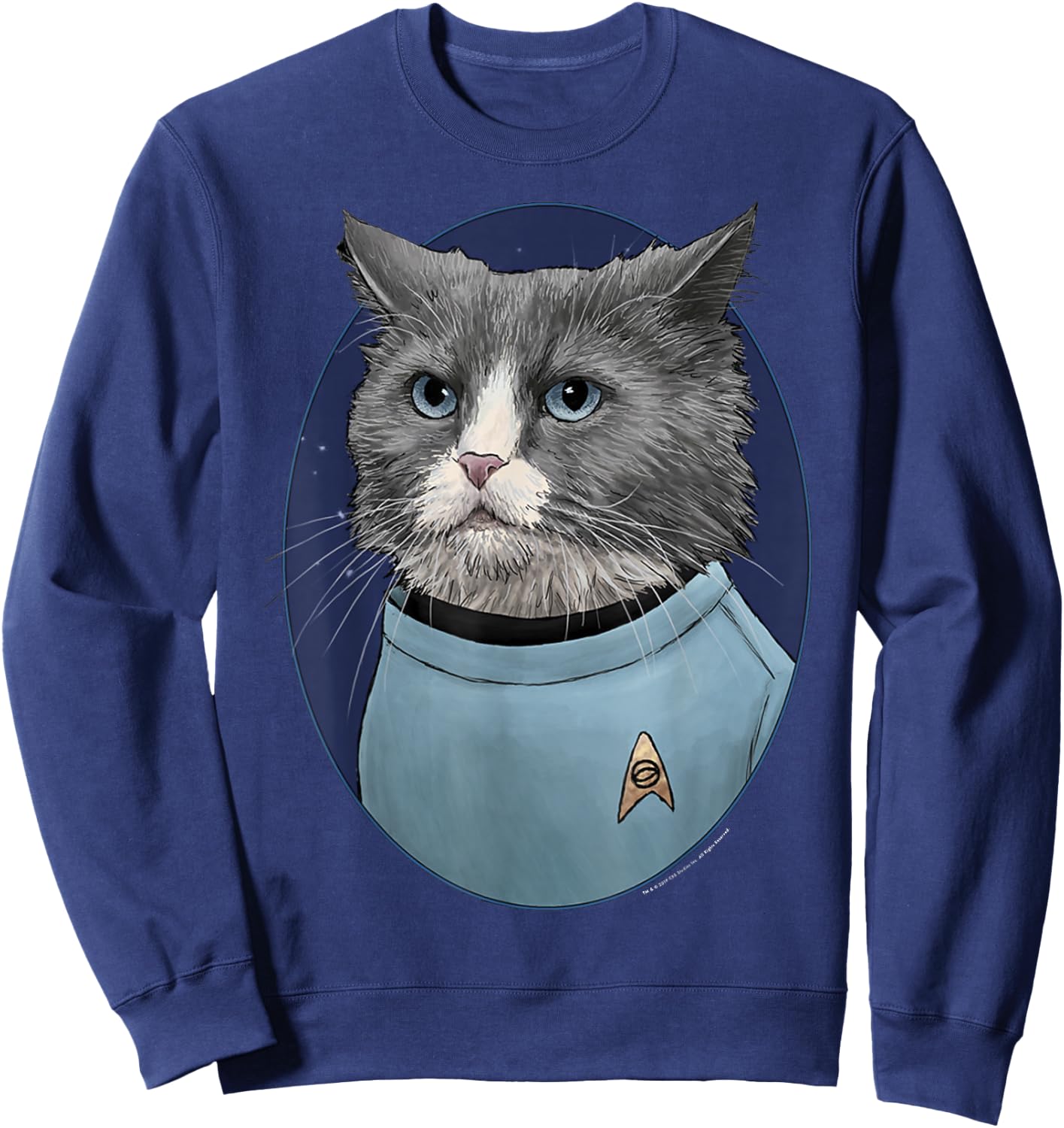 Star Trek: The Original Series Leonard McCoy Cat Portrait Sweatshirt - Sweatshirt | Navy