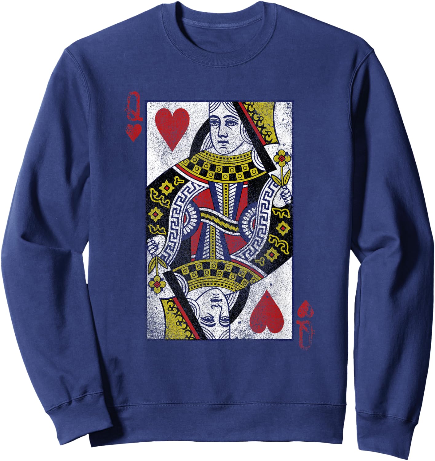 The Original Queen of Hearts (Vintage Design) Sweatshirt - Sweatshirt | Navy