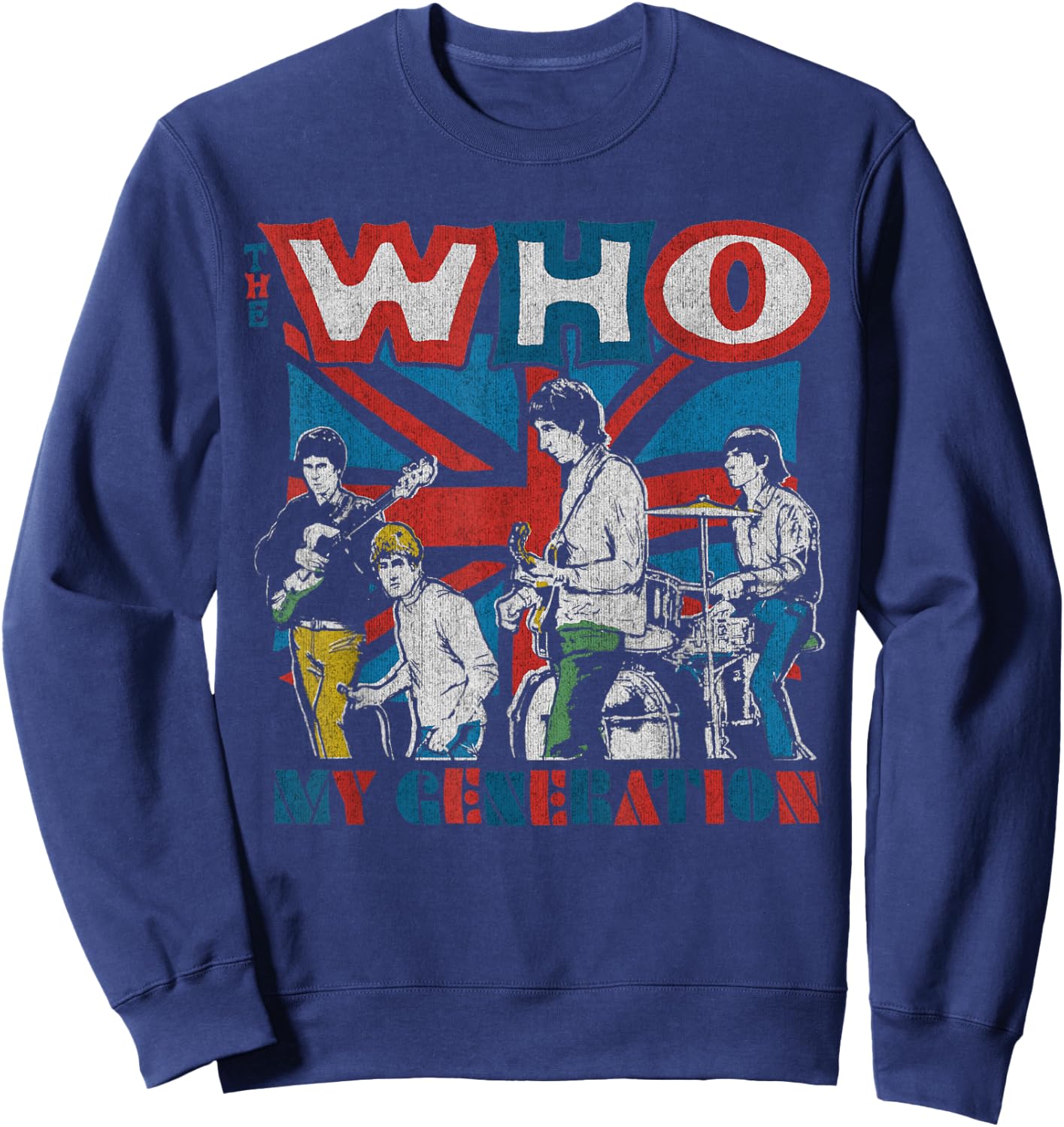 The Who Official My Generation Vintage Sweatshirt - Sweatshirt | Navy