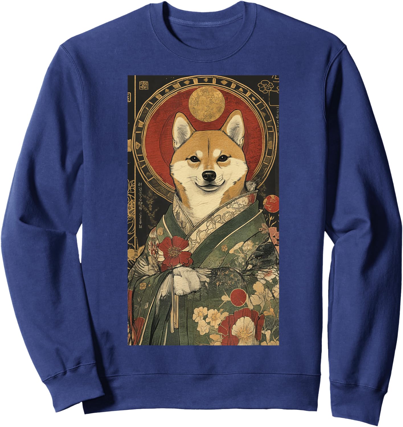 Shiba Inu Tarot Card Shiba Inu Japanese art Sweatshirt - Sweatshirt | Navy