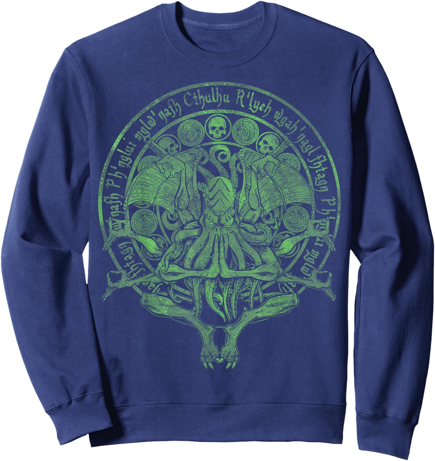 The Idol - Cthulhu Green Variant Sweatshirt - Sweatshirt | Navy