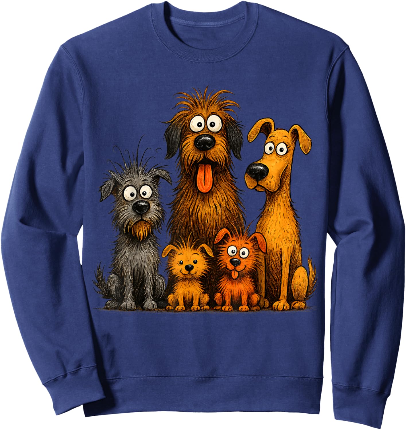 Funny Dogs Family Sweatshirt - Sweatshirt | Navy