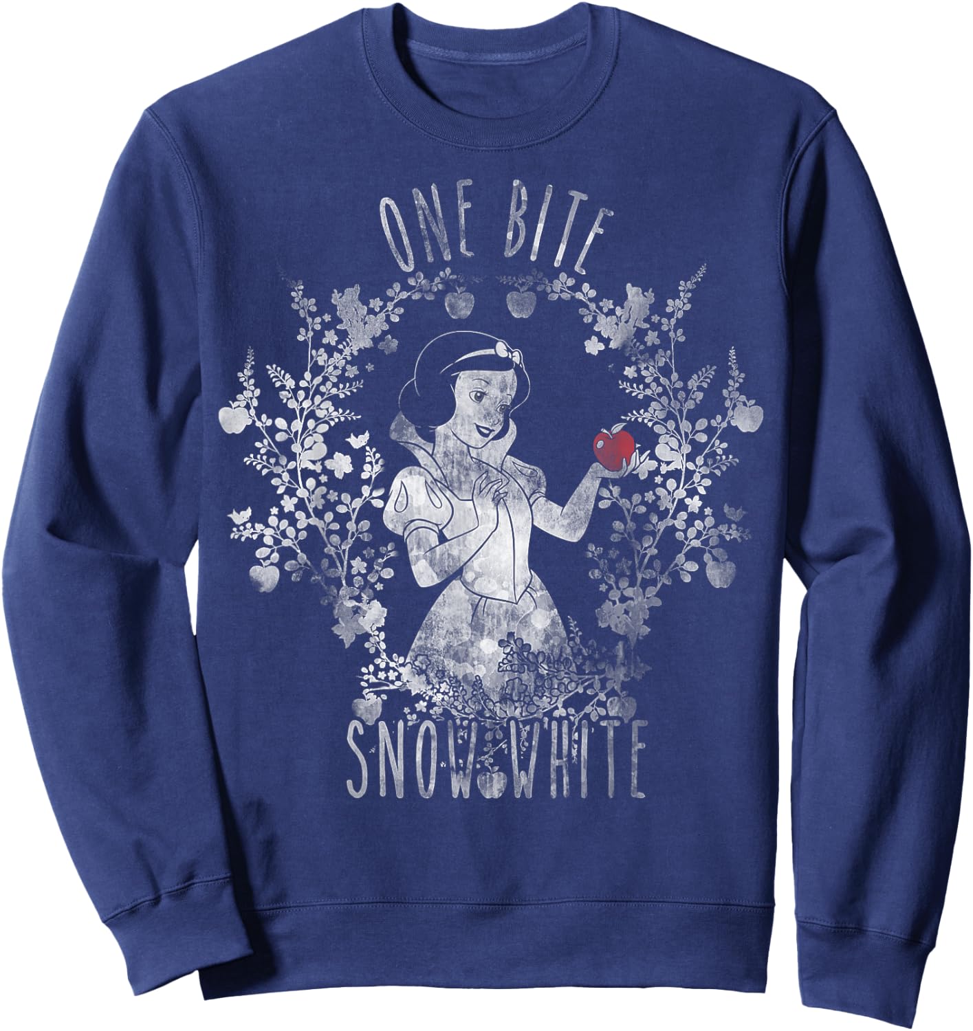 Disney Snow White One Apple Bite Graphic Sweatshirt - Sweatshirt | Navy