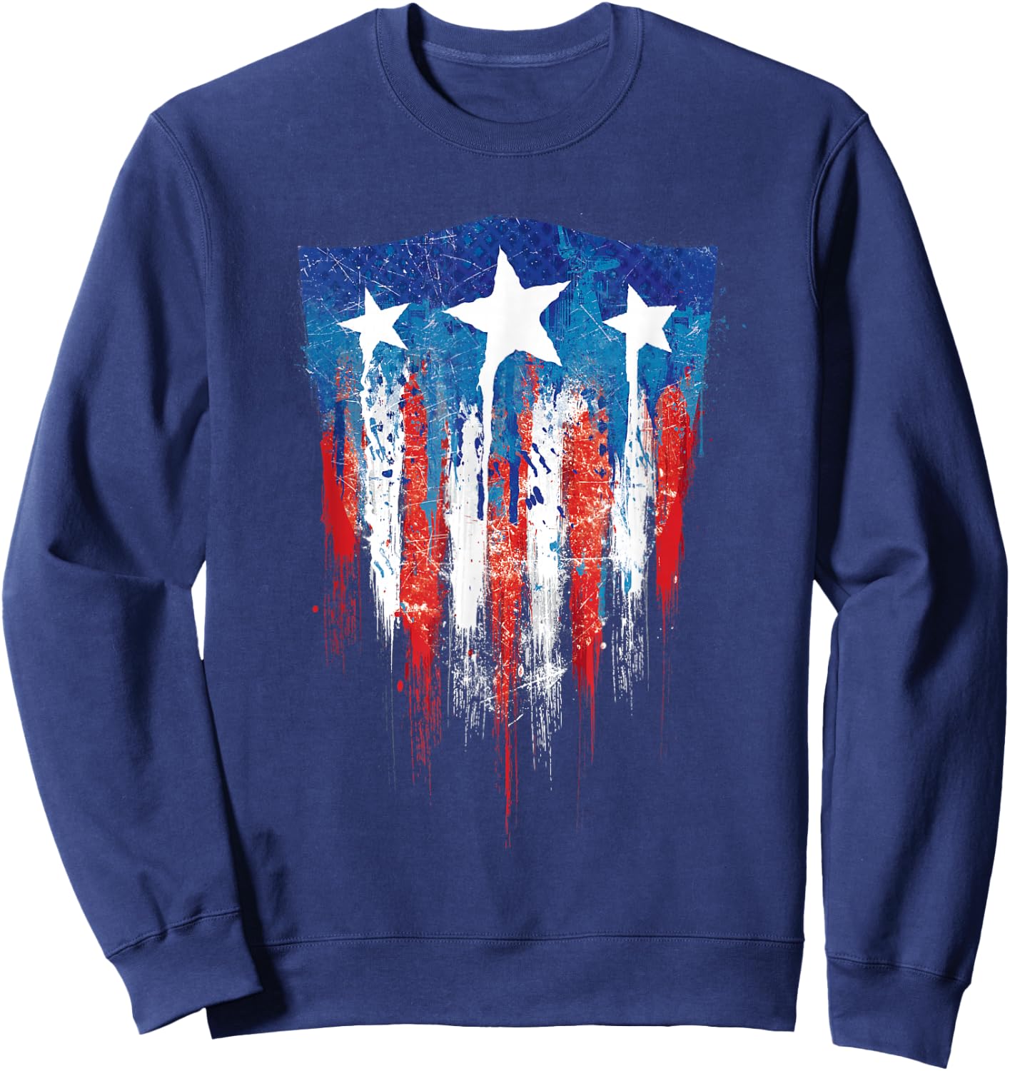 Marvel Captain America Flag Sweatshirt - Sweatshirt | Navy