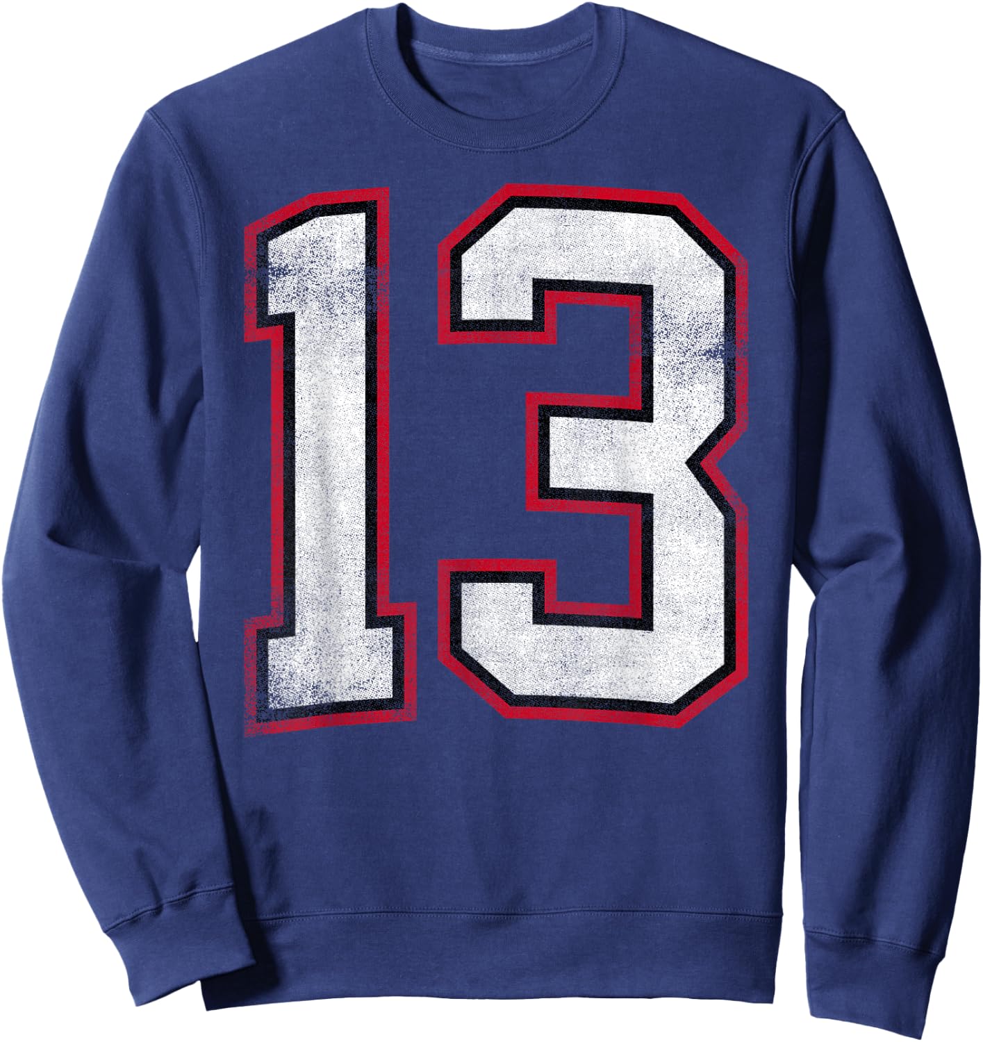 Number Thirteen 13 Sweatshirt - Sweatshirt | Navy