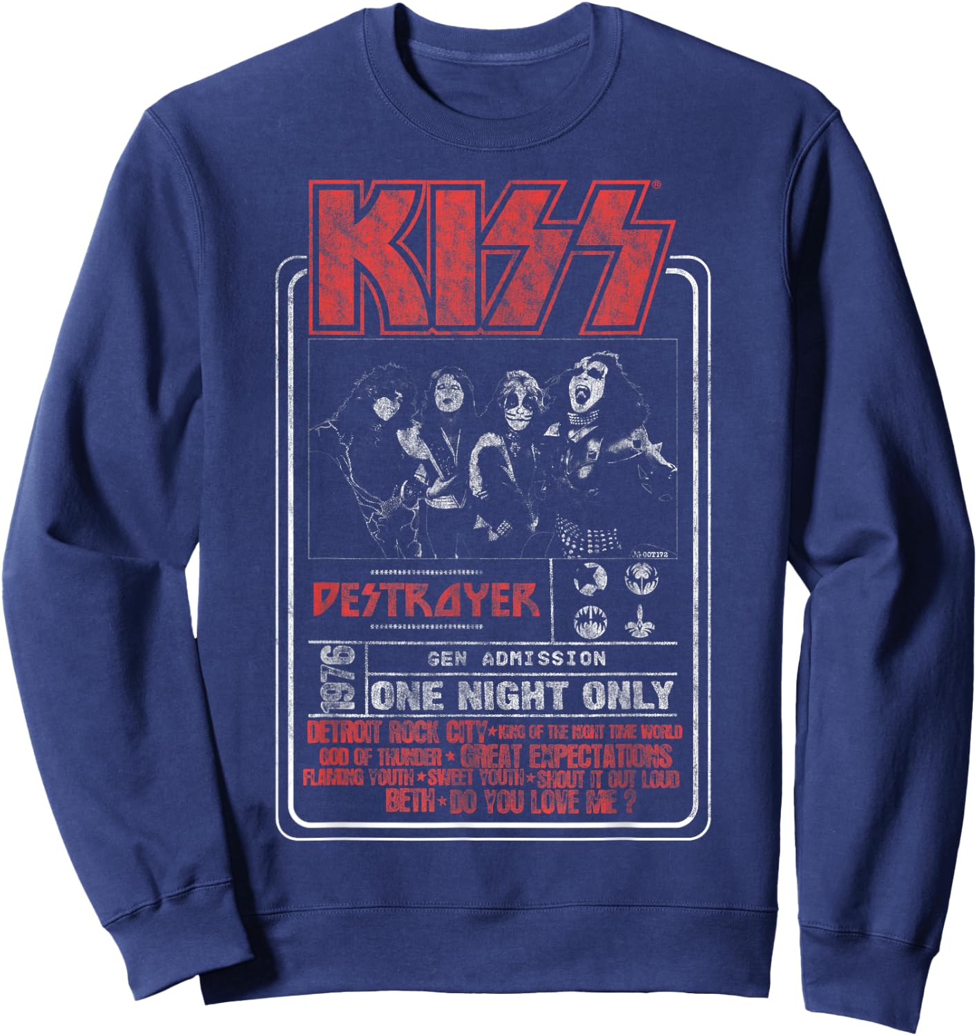 KISS - One Night Only Sweatshirt - Sweatshirt | Navy
