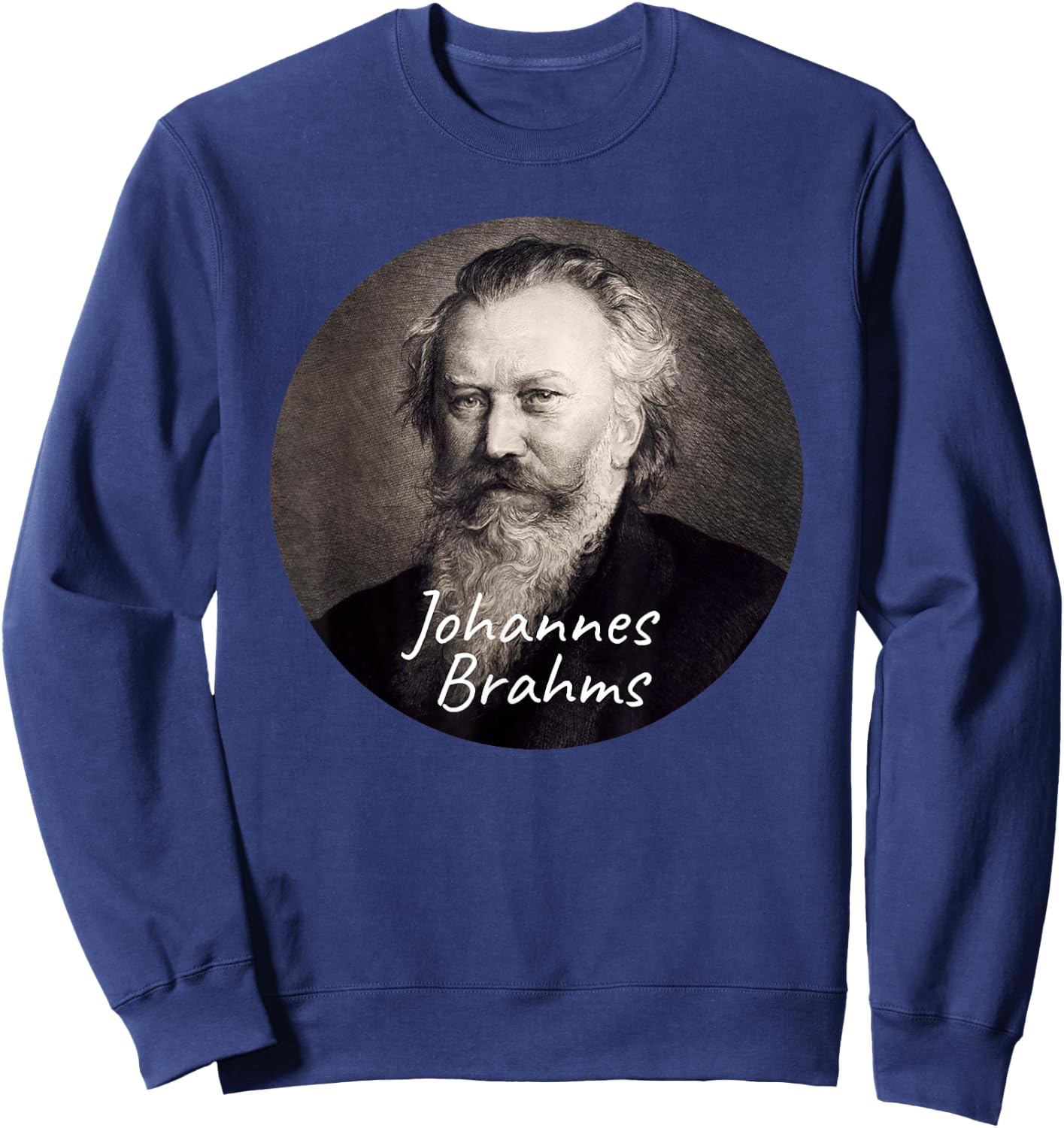 Johannes Brahms Composer Portrait Sweatshirt - Sweatshirt | Navy