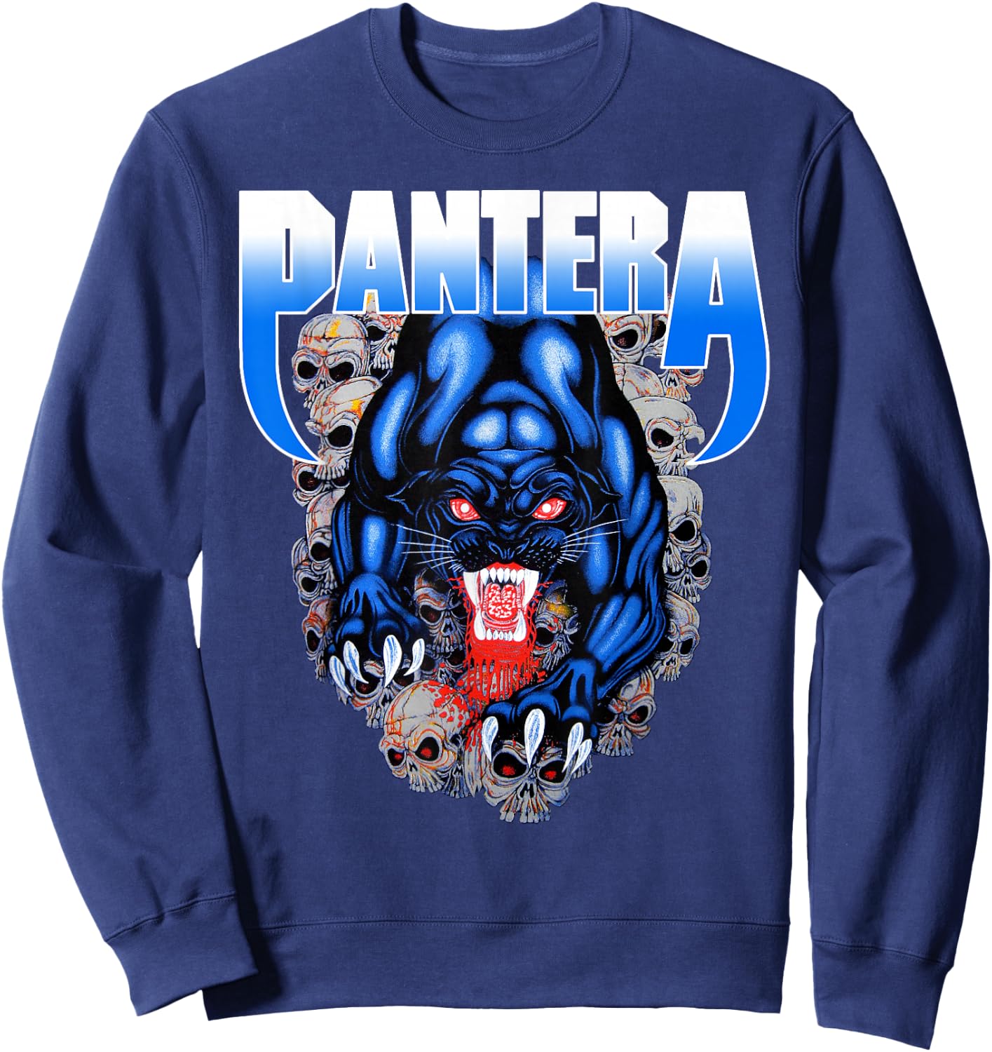 Pantera Official Black Panther Sweatshirt - Sweatshirt | Navy